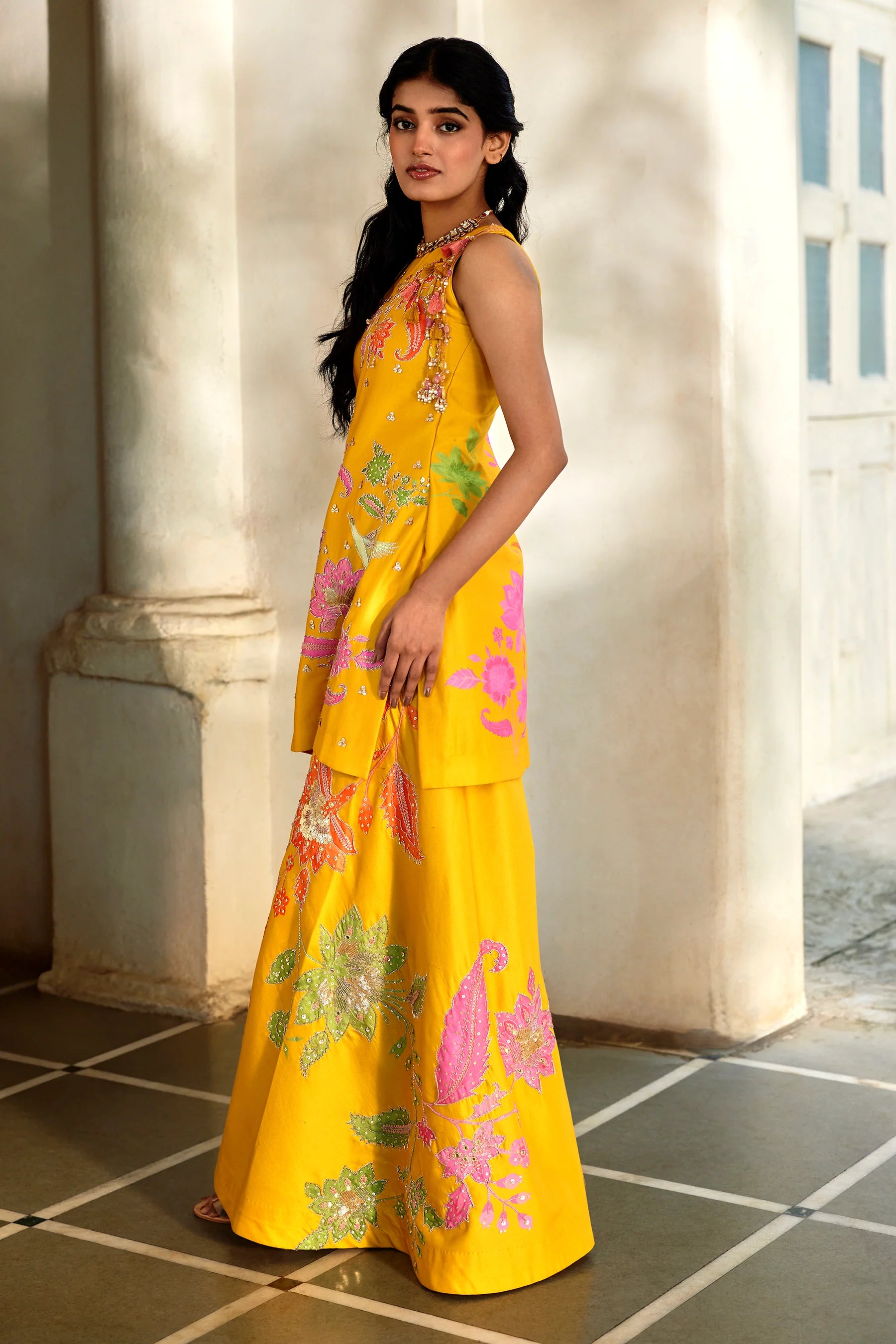 Halo Kurti Set - Honey
