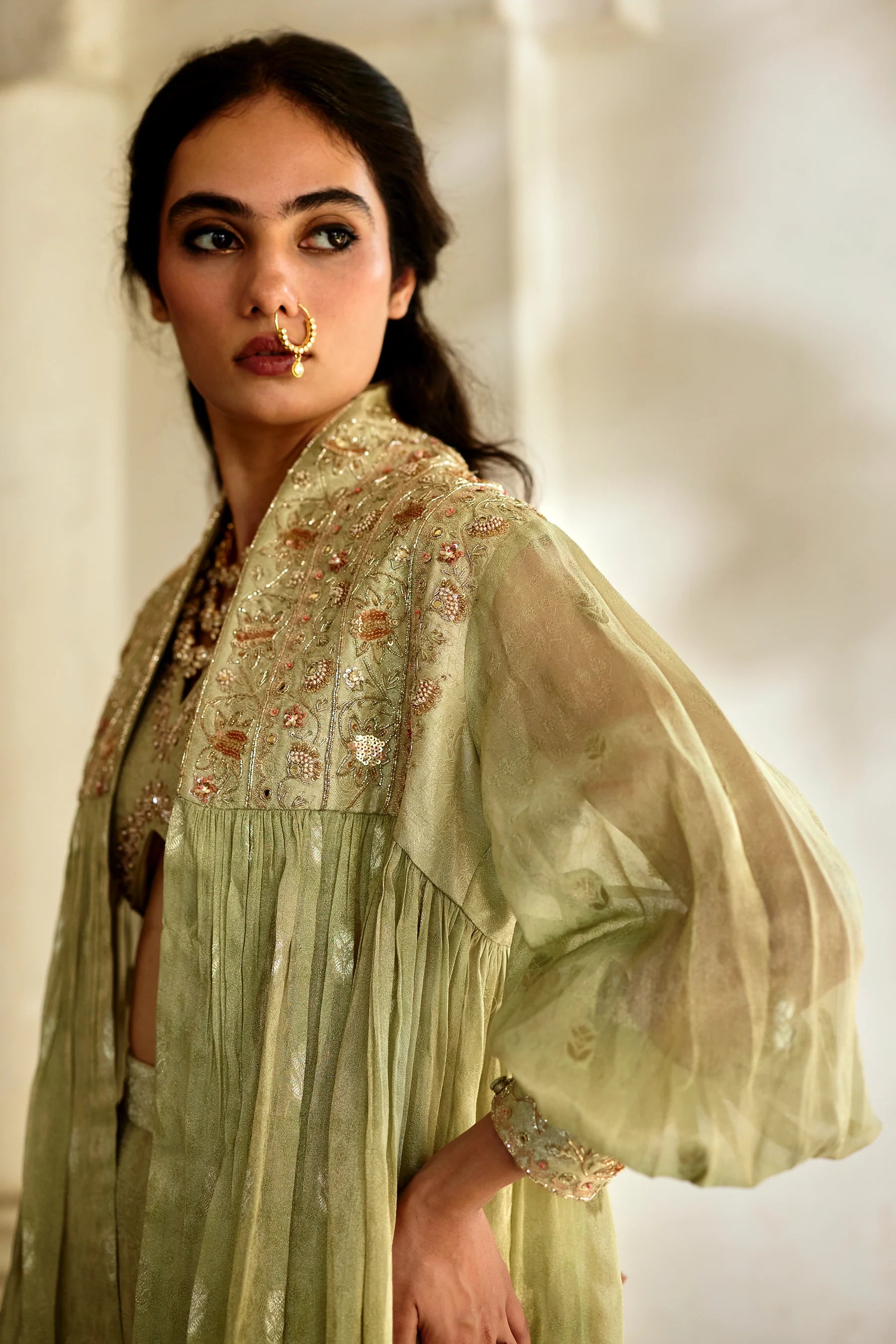 Solene Palazzo Jacket Set