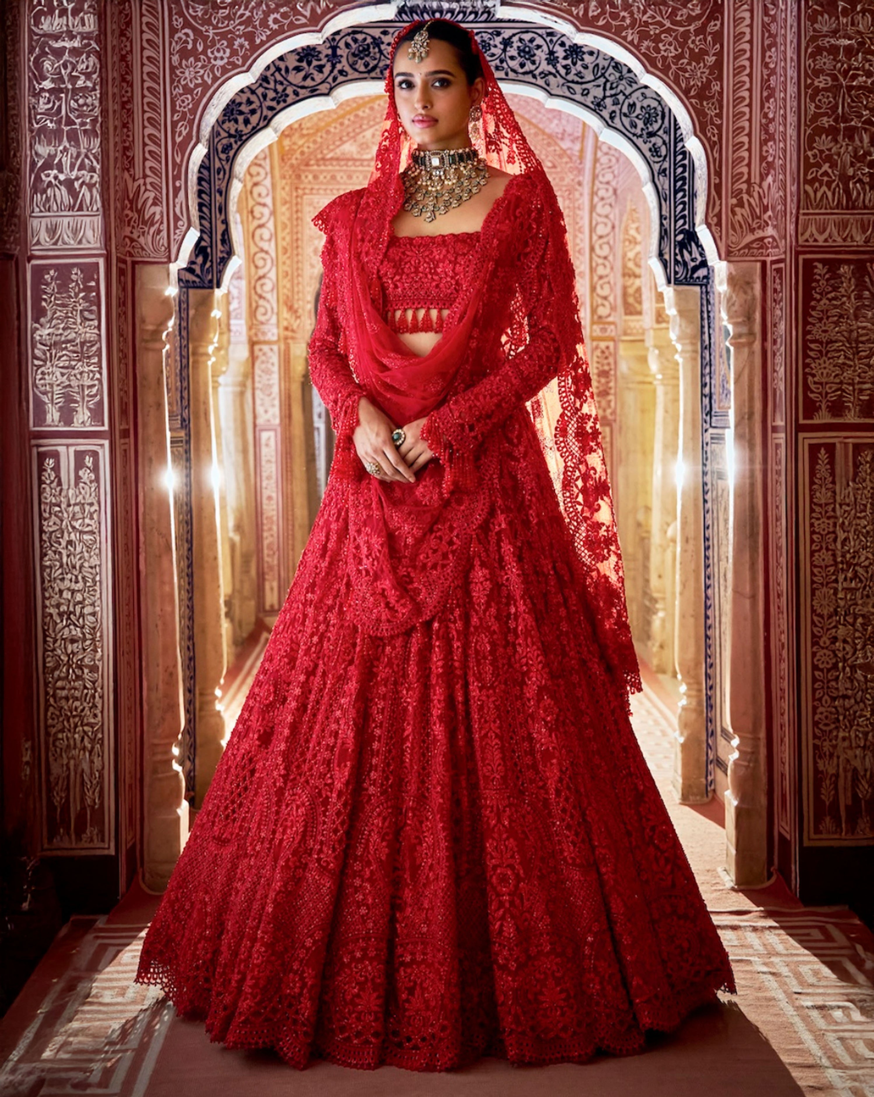 Red Lehenga Set