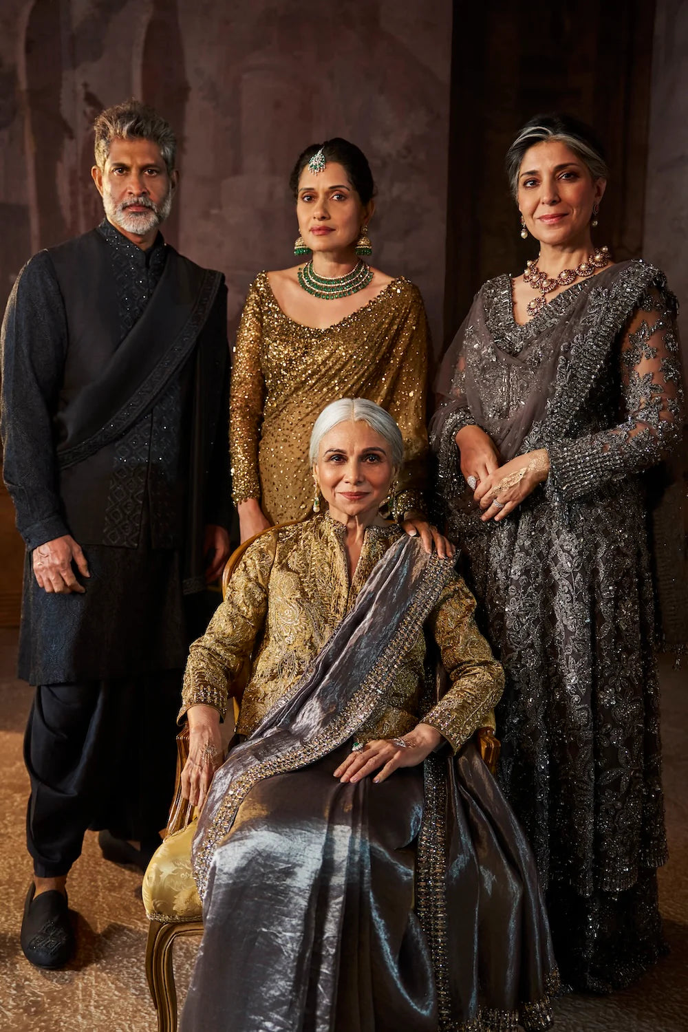 Grey Tissue Saree