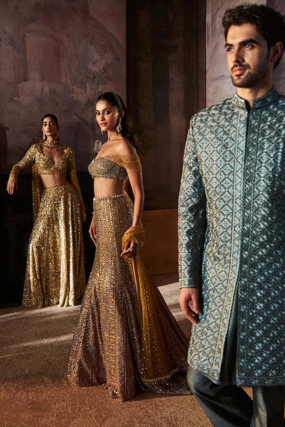 Antqiue Gold Trail Skirt Set