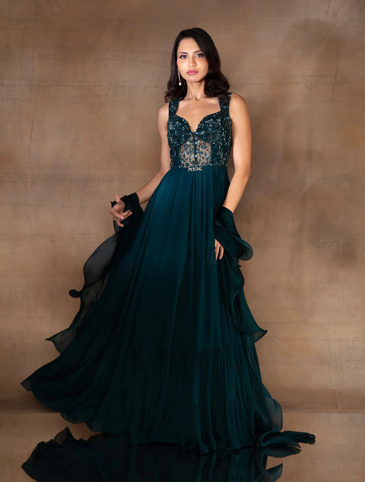 athena prom dress Athena Strapless Bustier Lilac Gown