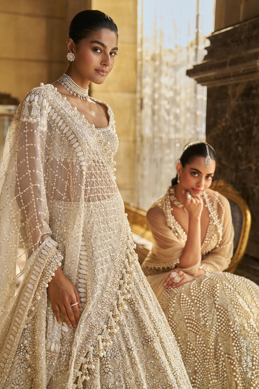 Nude Pearl Lehenga Set