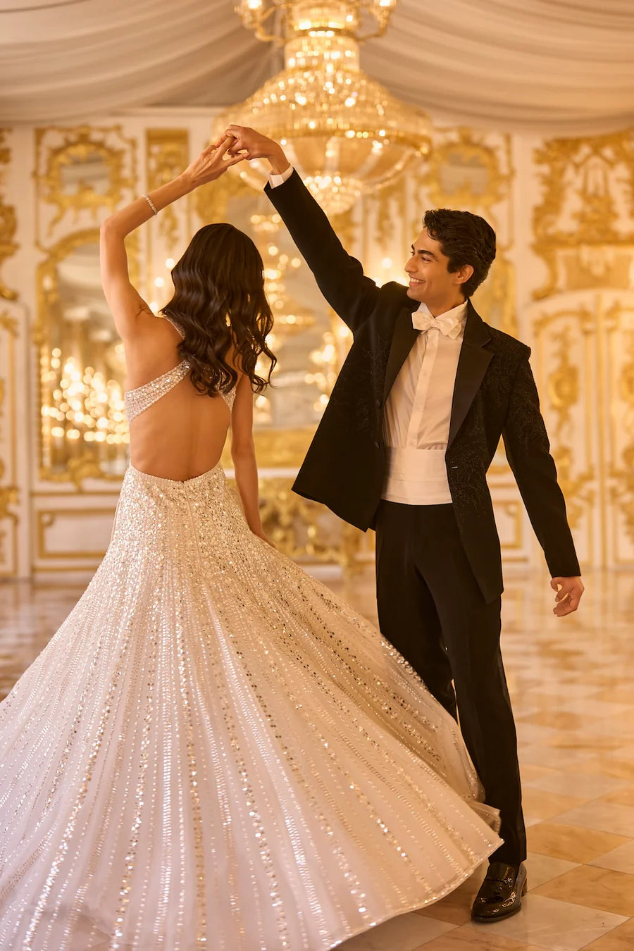 Ivory Sequin Gown