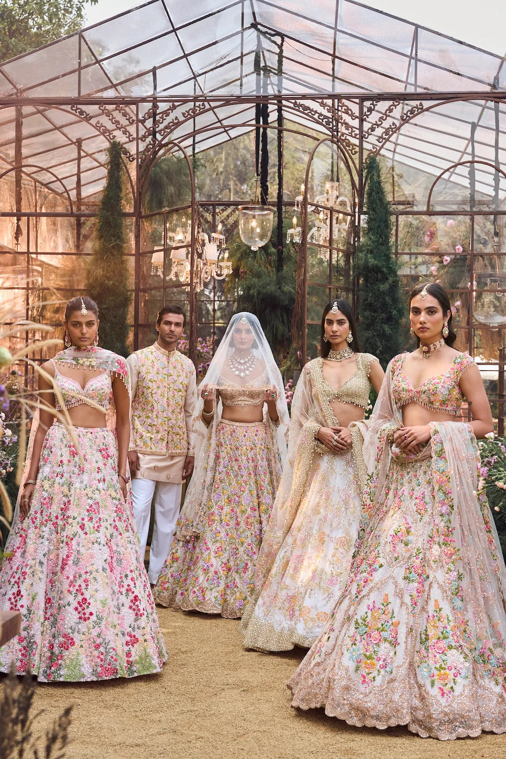 Multi-Coloured Floral Bundi Set