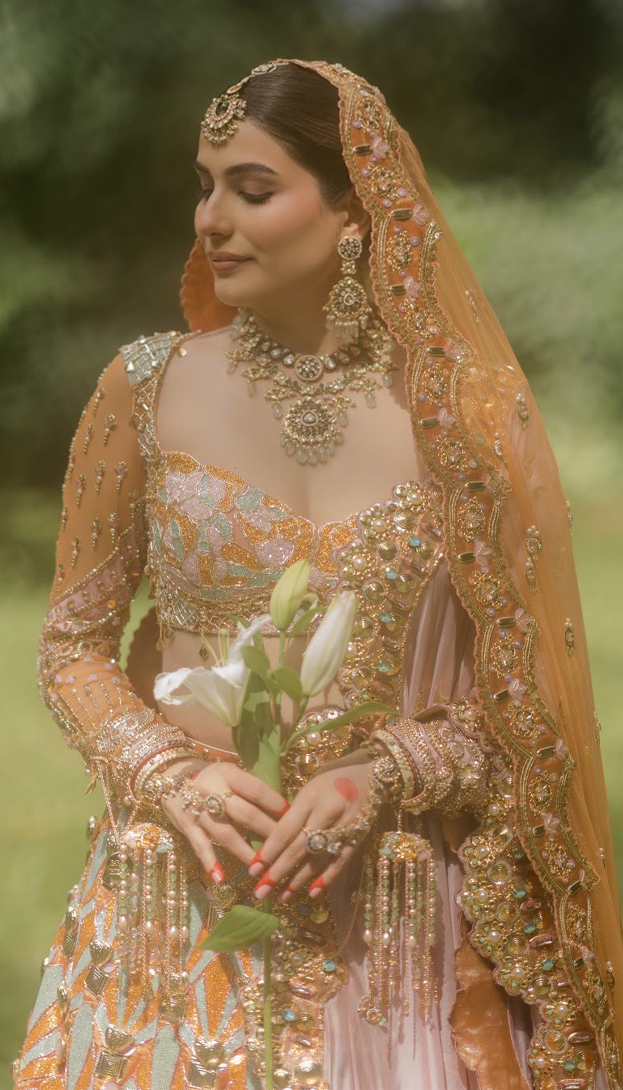 Cinnamon Glow - Full Lehenga Set