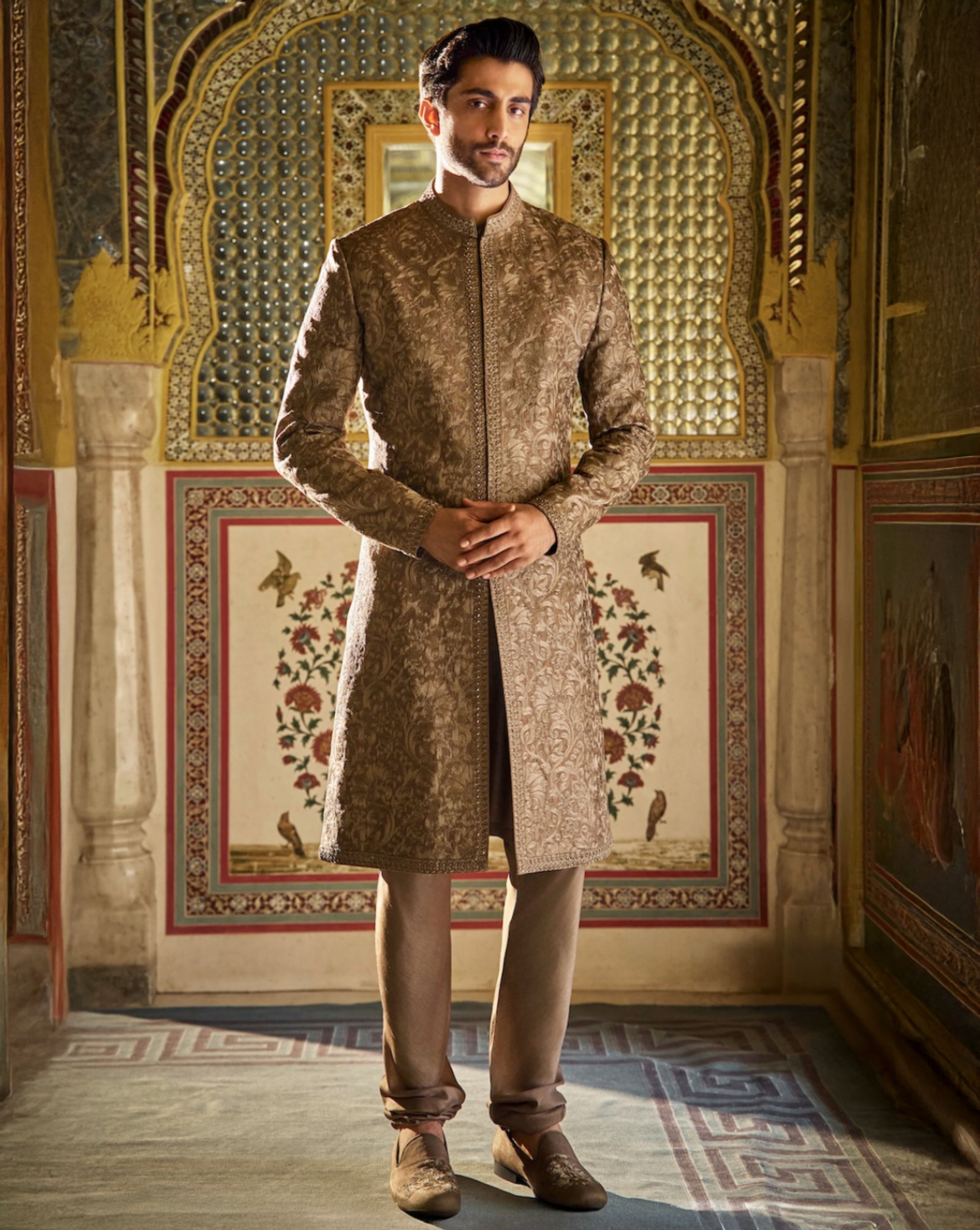 Slate Sherwani Set