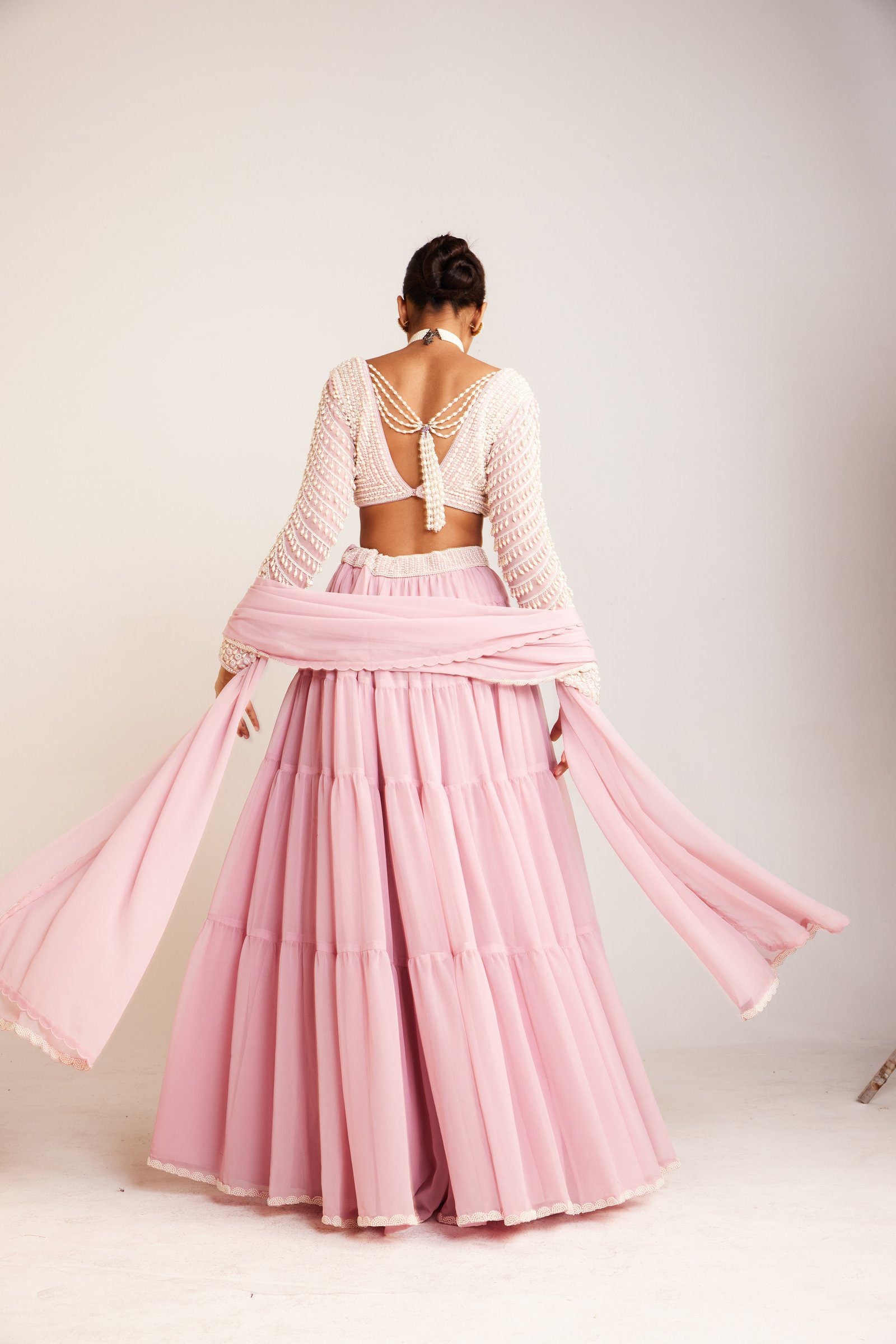 Powder Pink Sharara Set