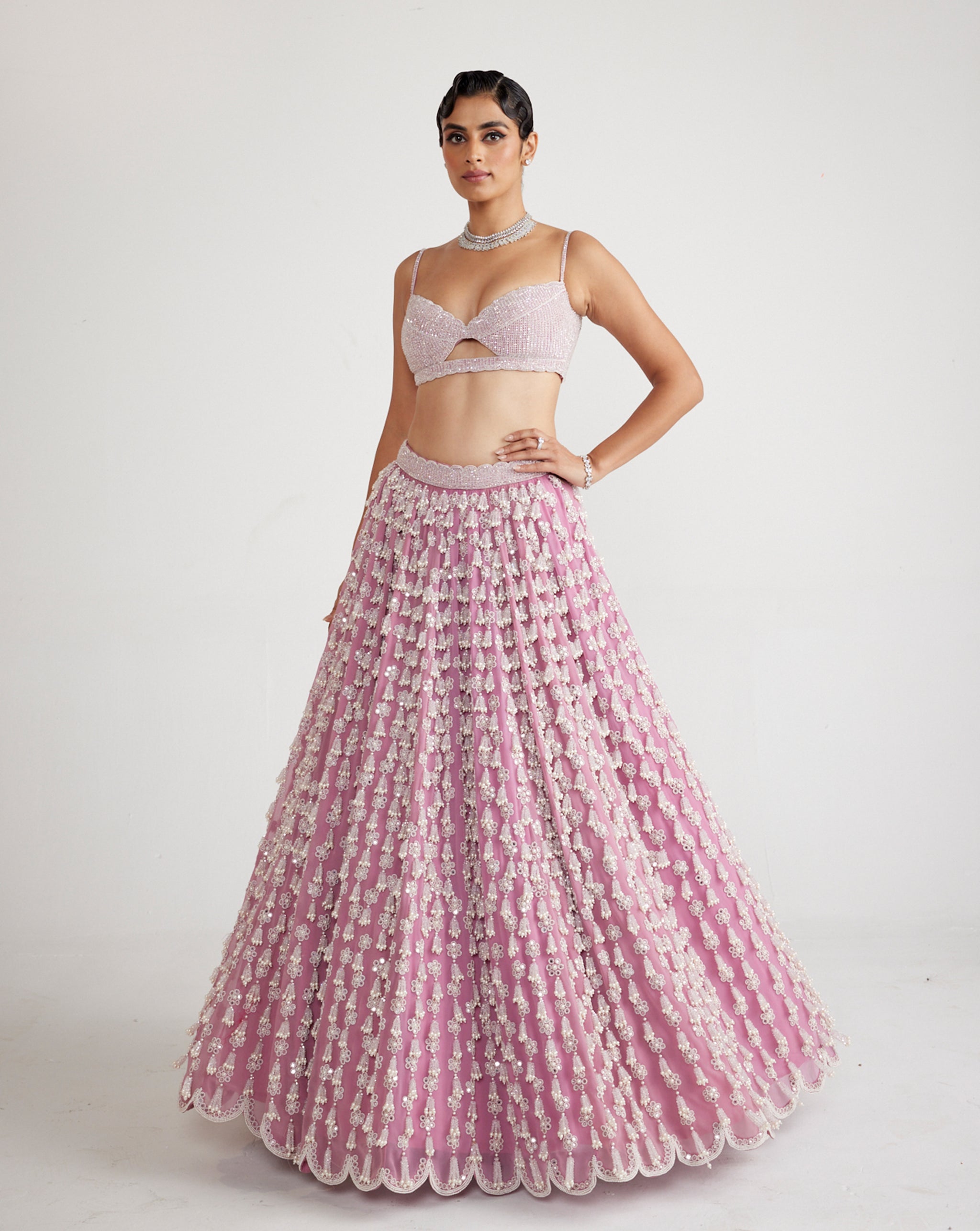 Designer Indian Crop Top With Skirt Set, Indian Dress, Floral Printed  Lehenga | eBay