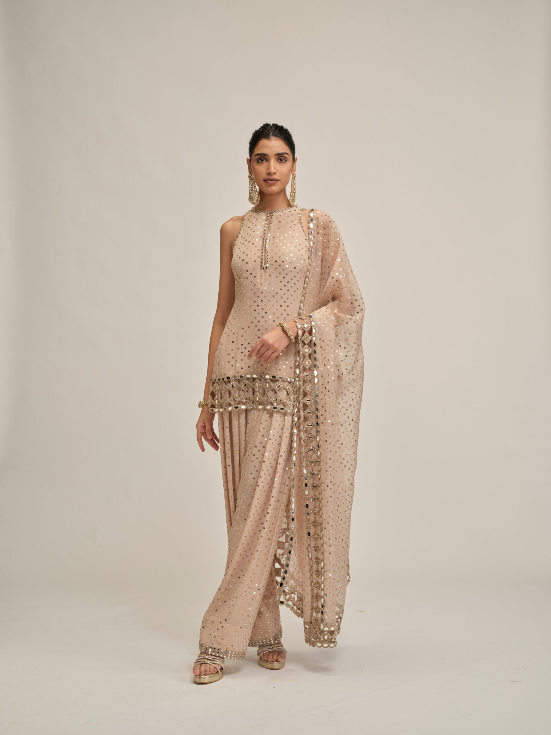 Light Beige Kurta Salwar Set 2