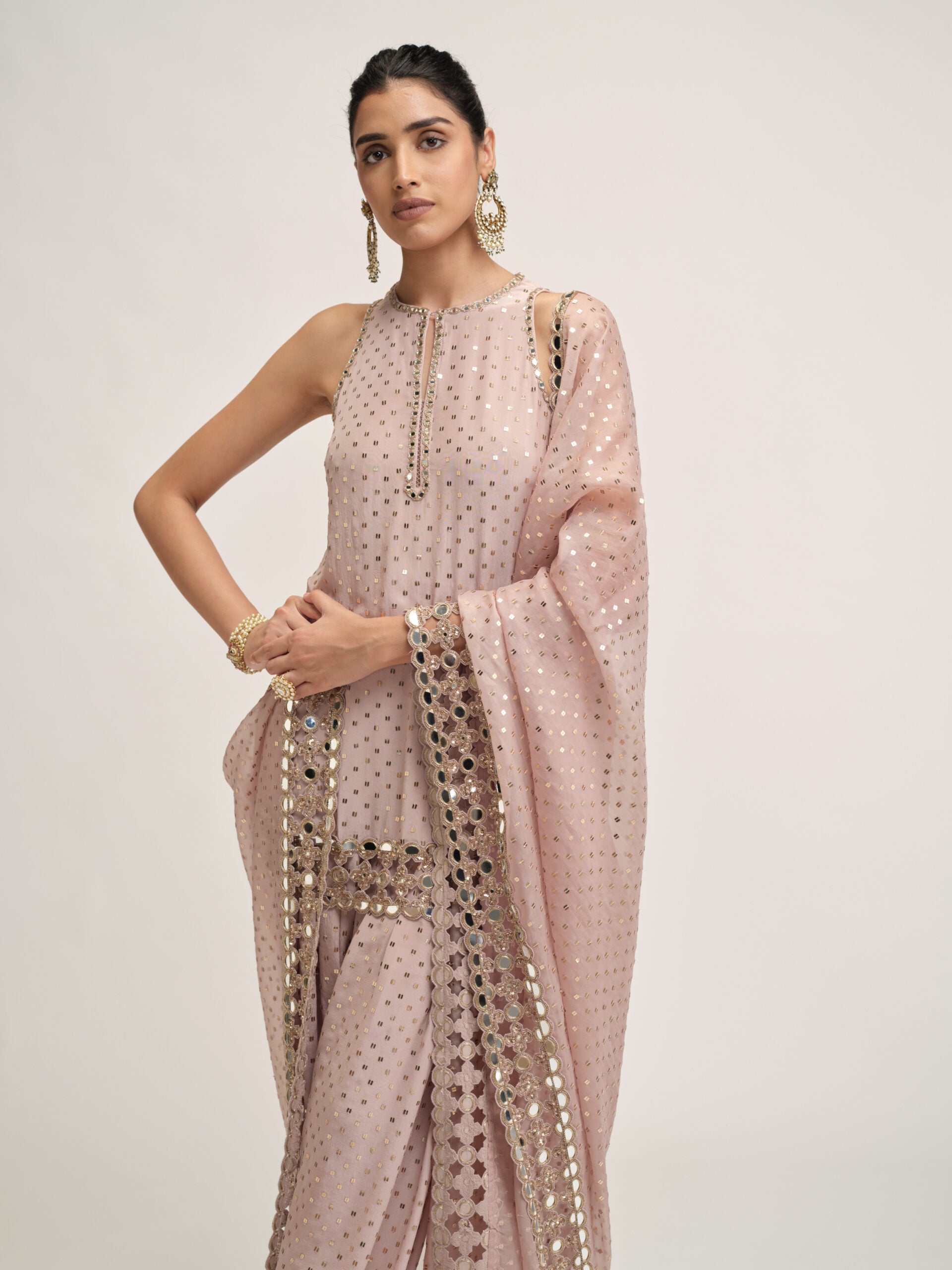 Ash Pink Kurta Salwar Set 2