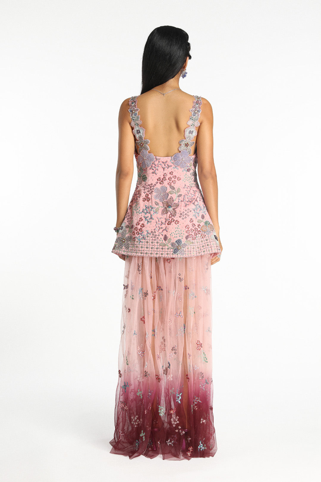 Silène - Baby Pink Satin Gown