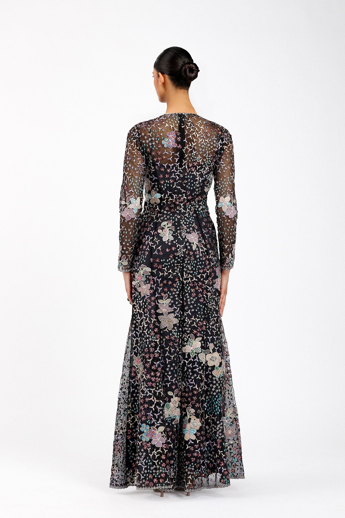 Noirine - Black Tulle Gown