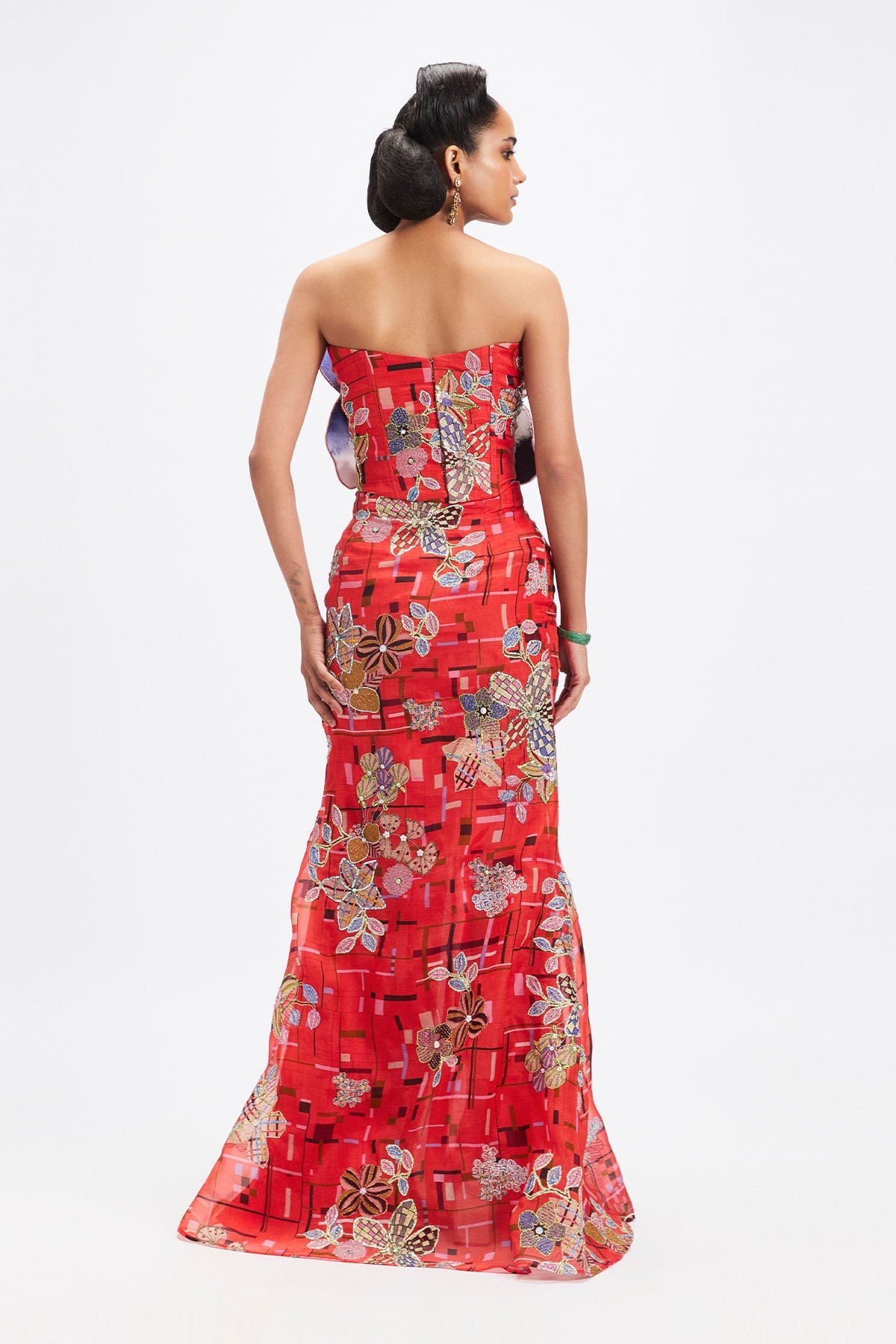 Pervenche - Coral Organza Set