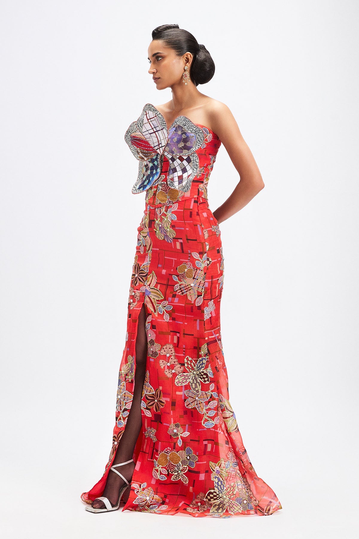 Pervenche - Coral Organza Set