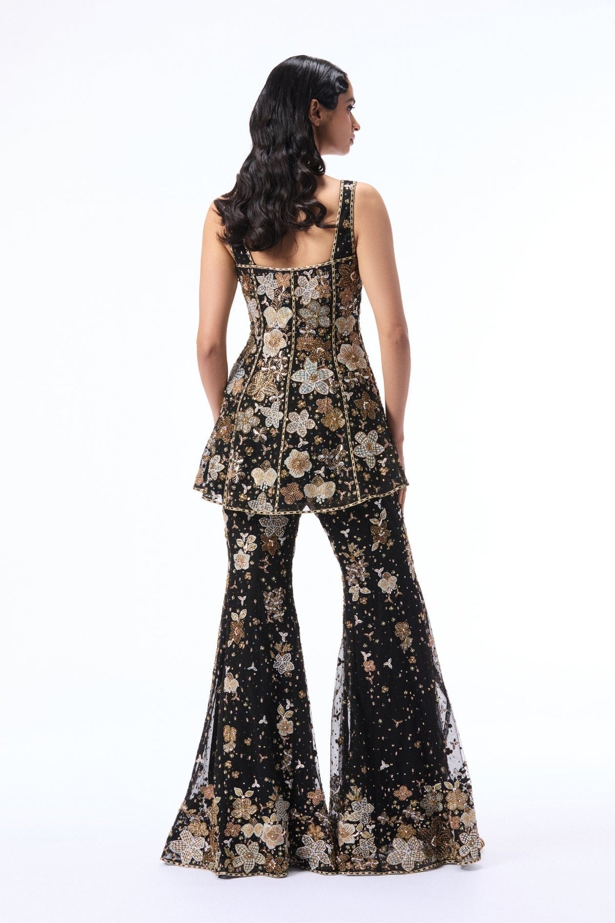 Ecruva - Black tulle sharara