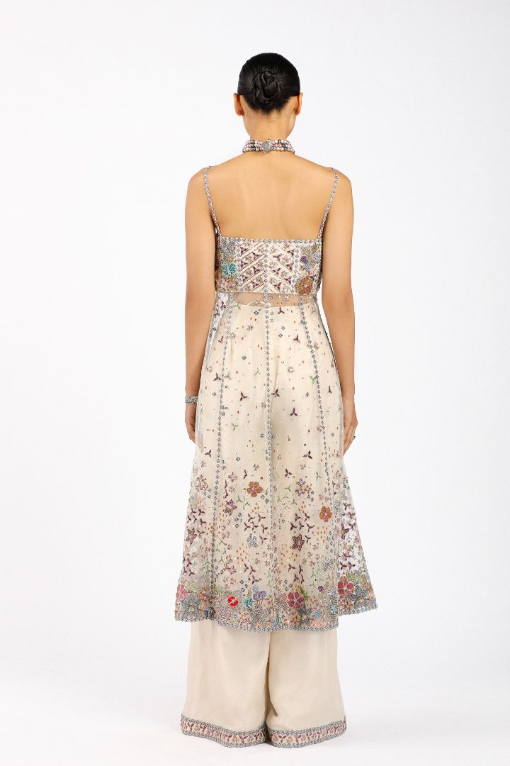 Bérisette - Ivory Tulle Anarkali