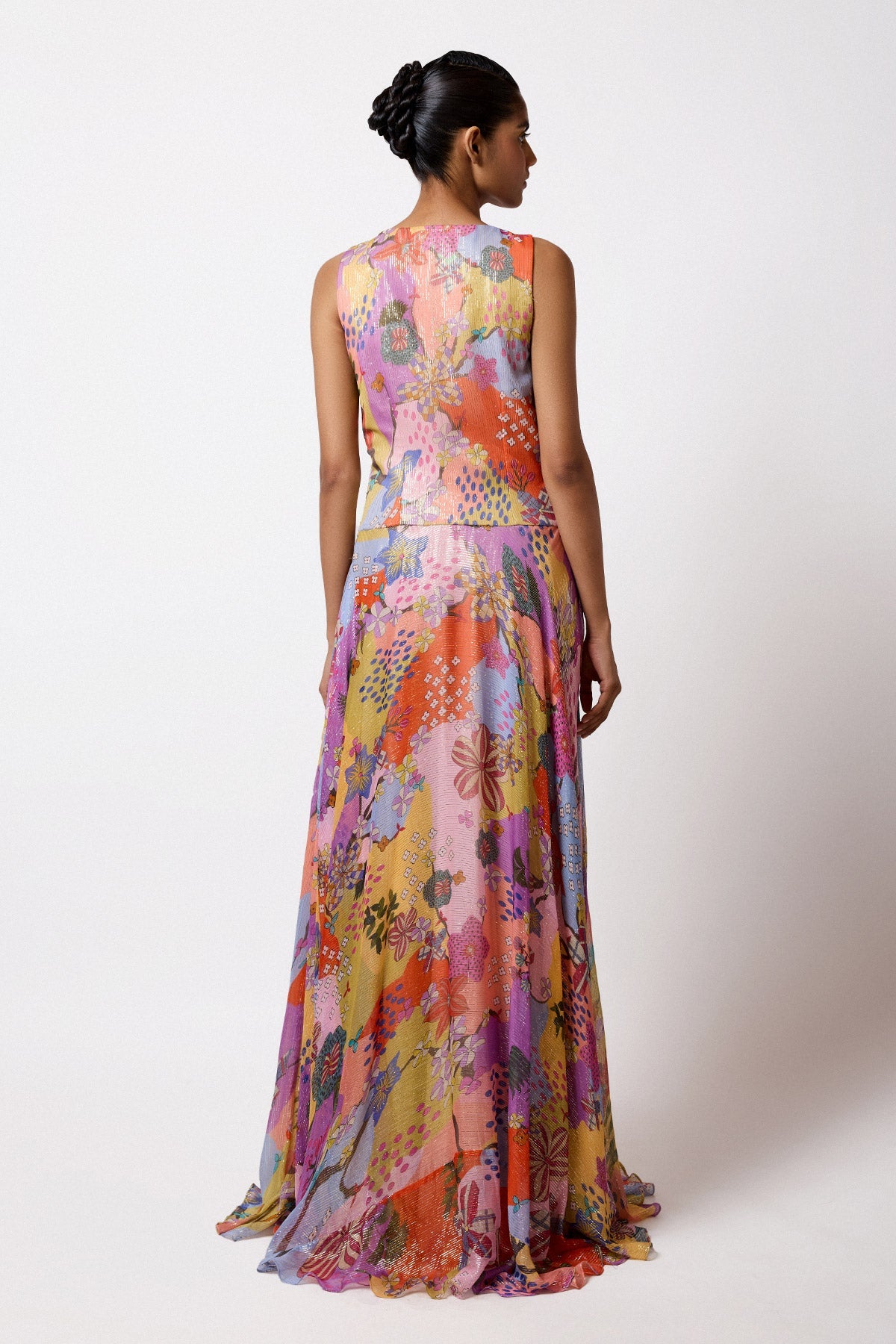 Chromara - Multicolour Lurex Gown