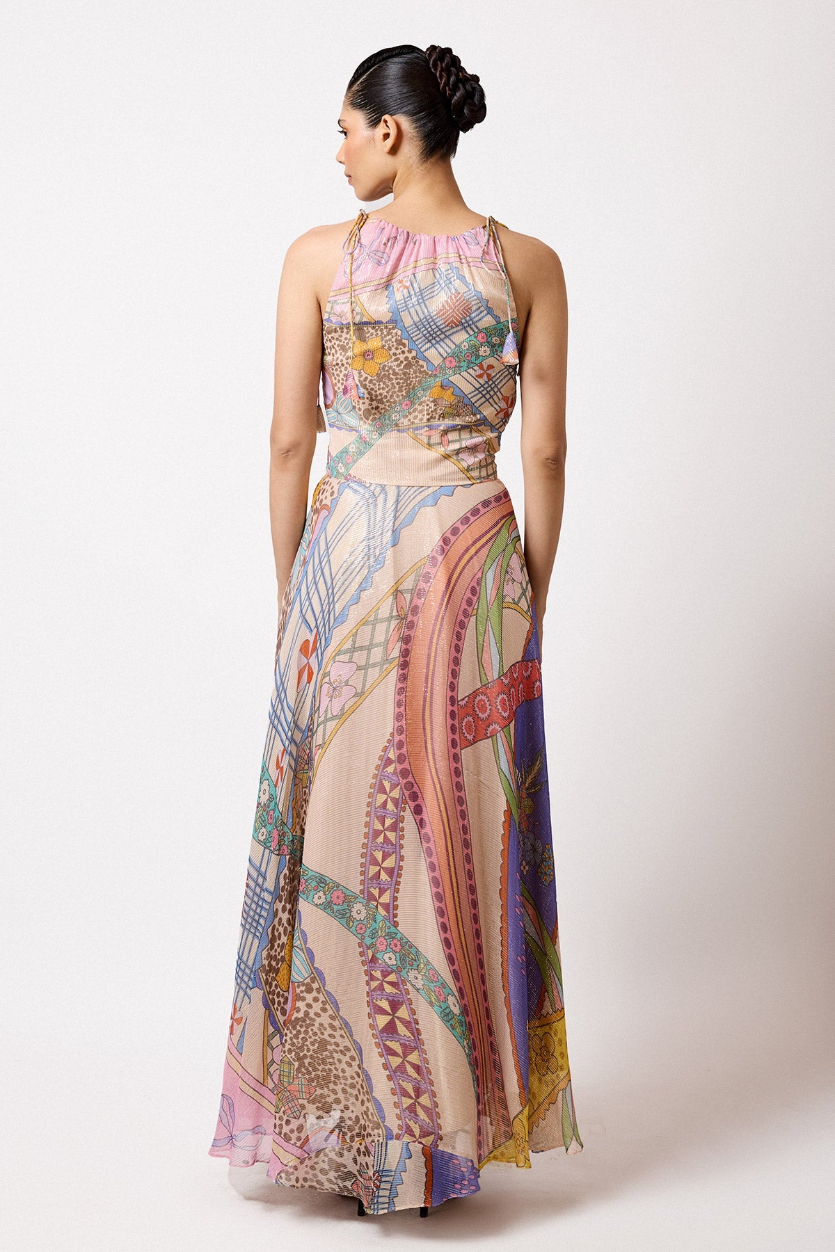 Vivarose Ribbon - Multicolour Lurex Gown