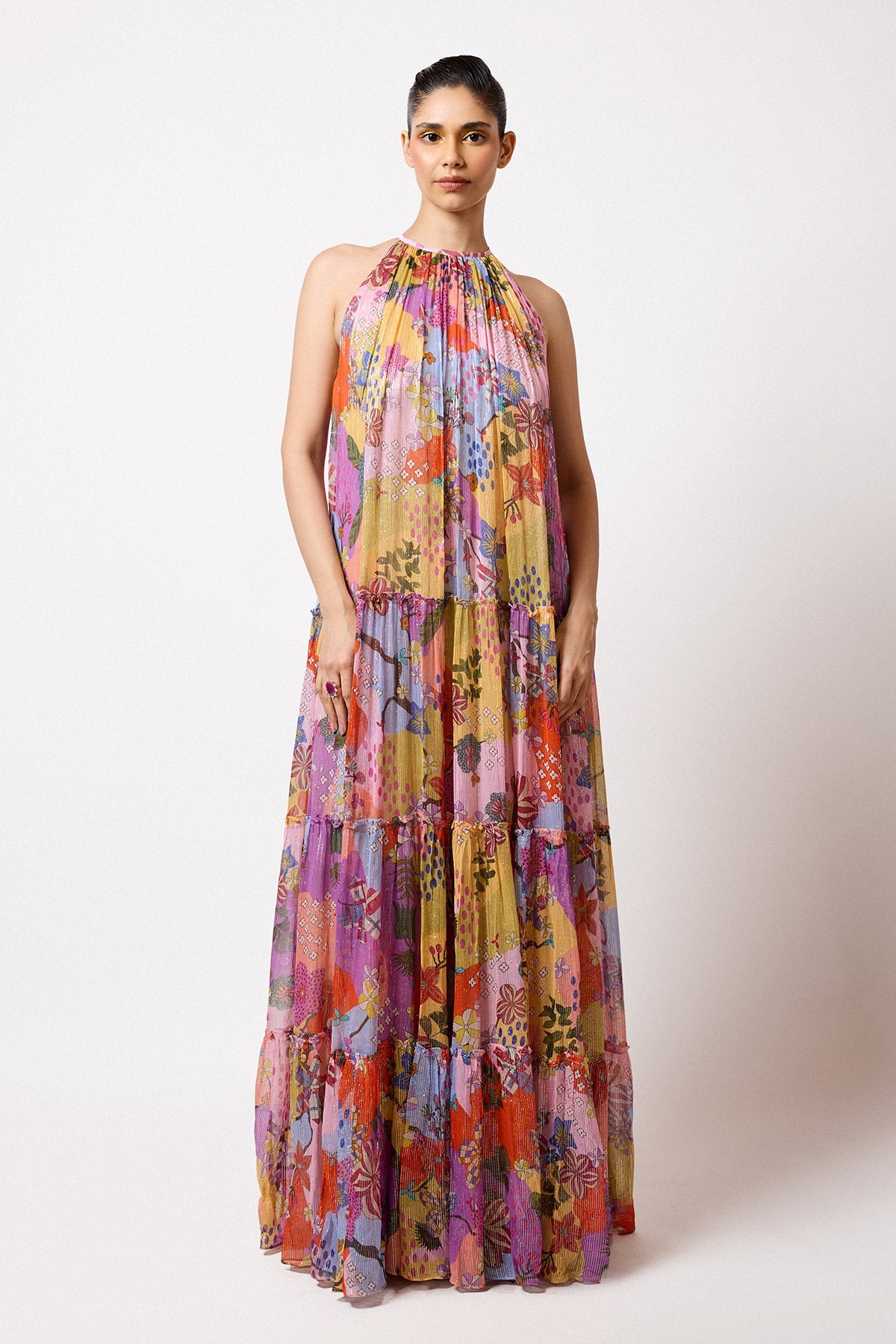 Kaleora - Multicolour Lurex Gown