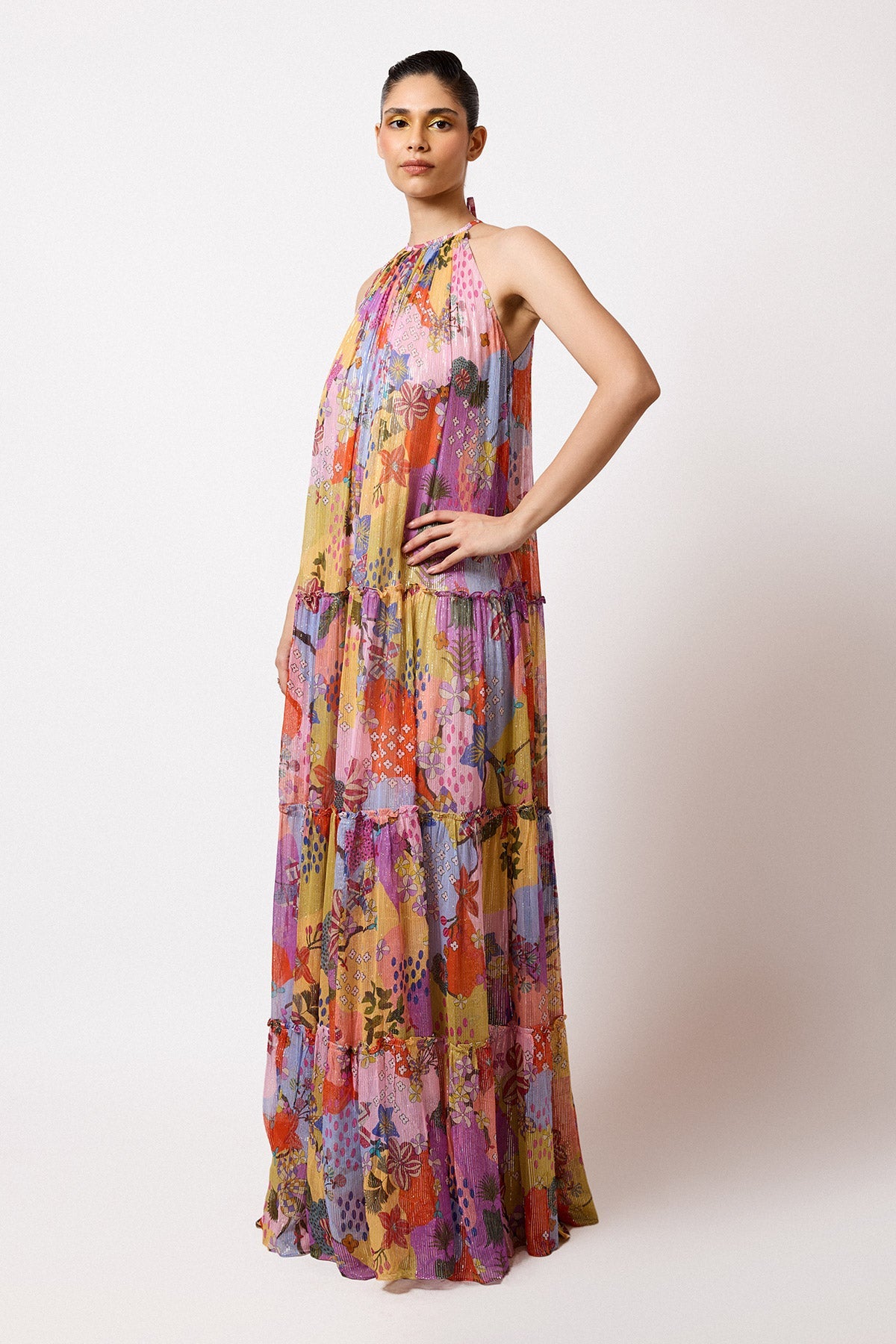 Kaleora - Multicolour Lurex Gown