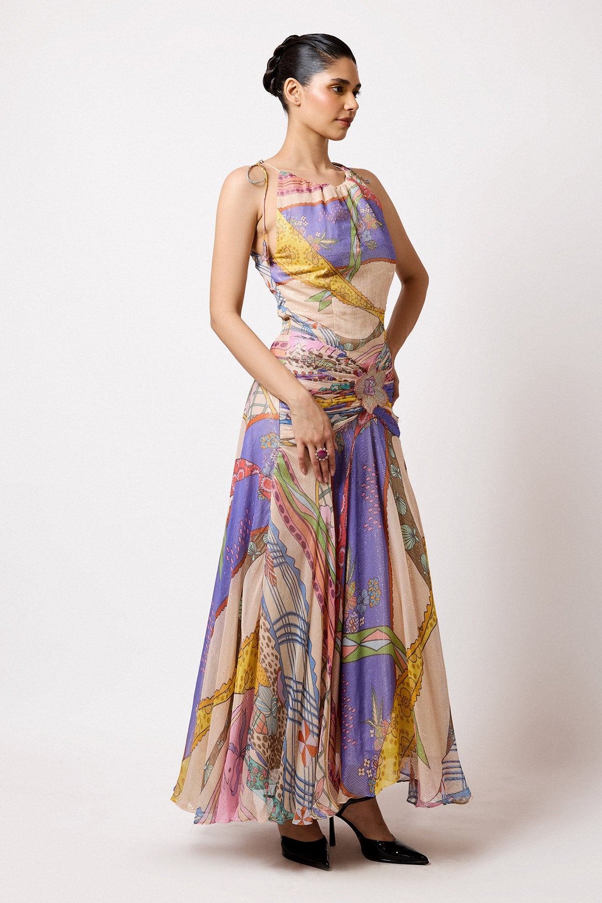 Vivarose Ribbon - Multicolour Lurex Gown