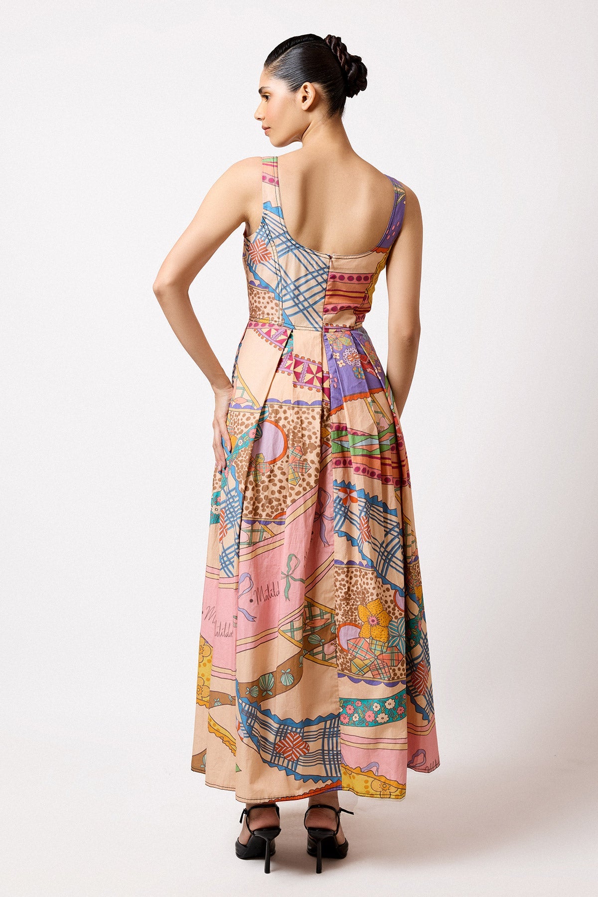 Alarose - Multicolour Poplin Dress