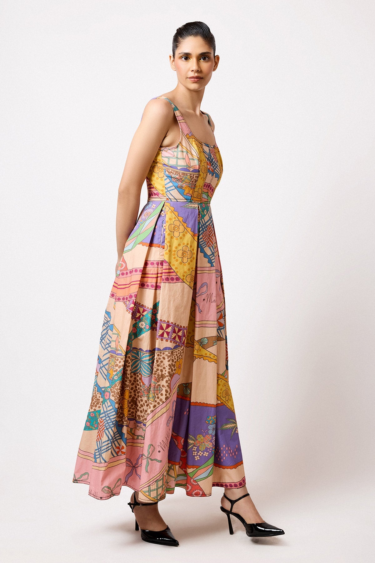 Alarose - Multicolour Poplin Dress