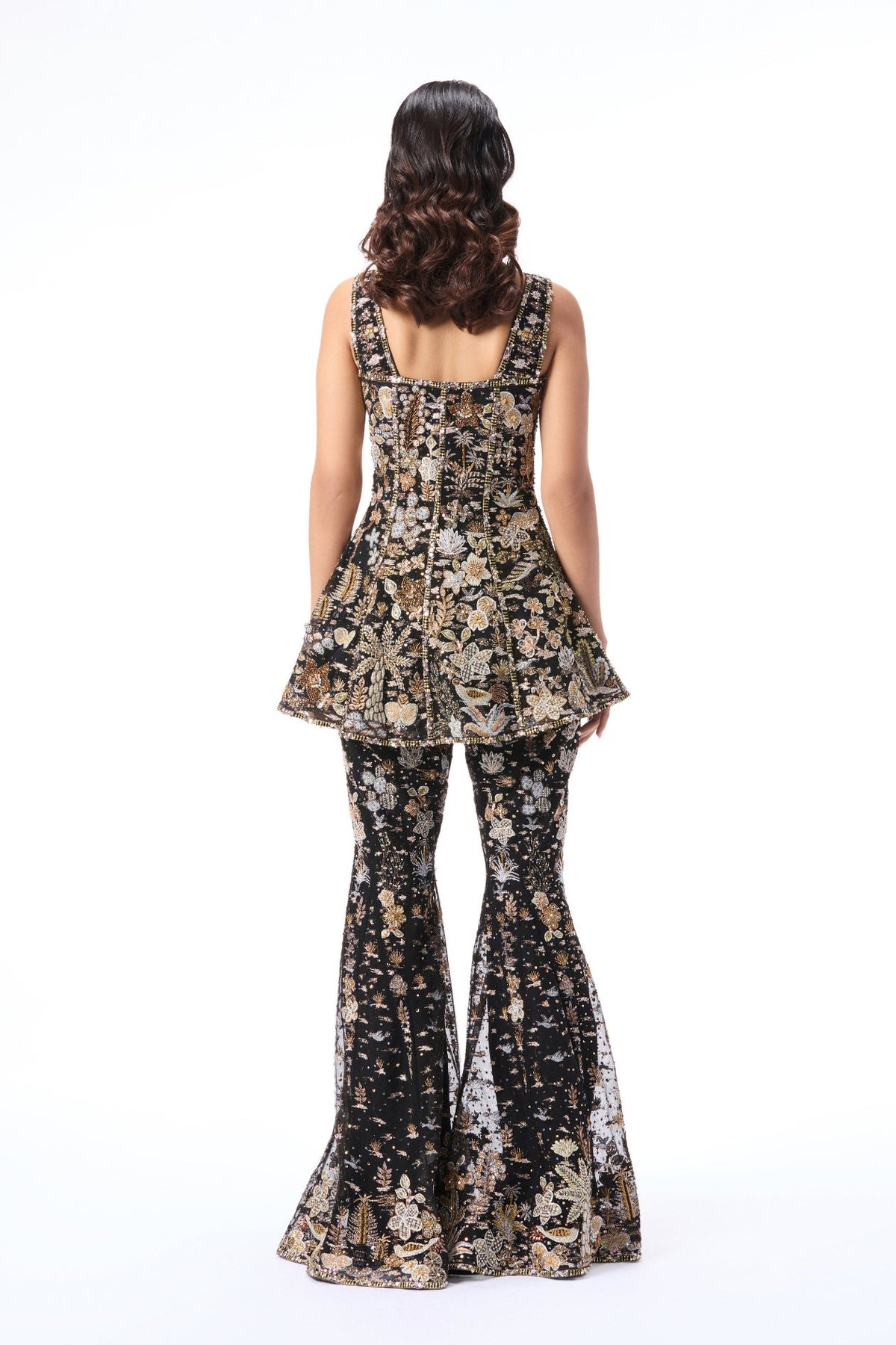 Petalmuse - Black tulle sharara