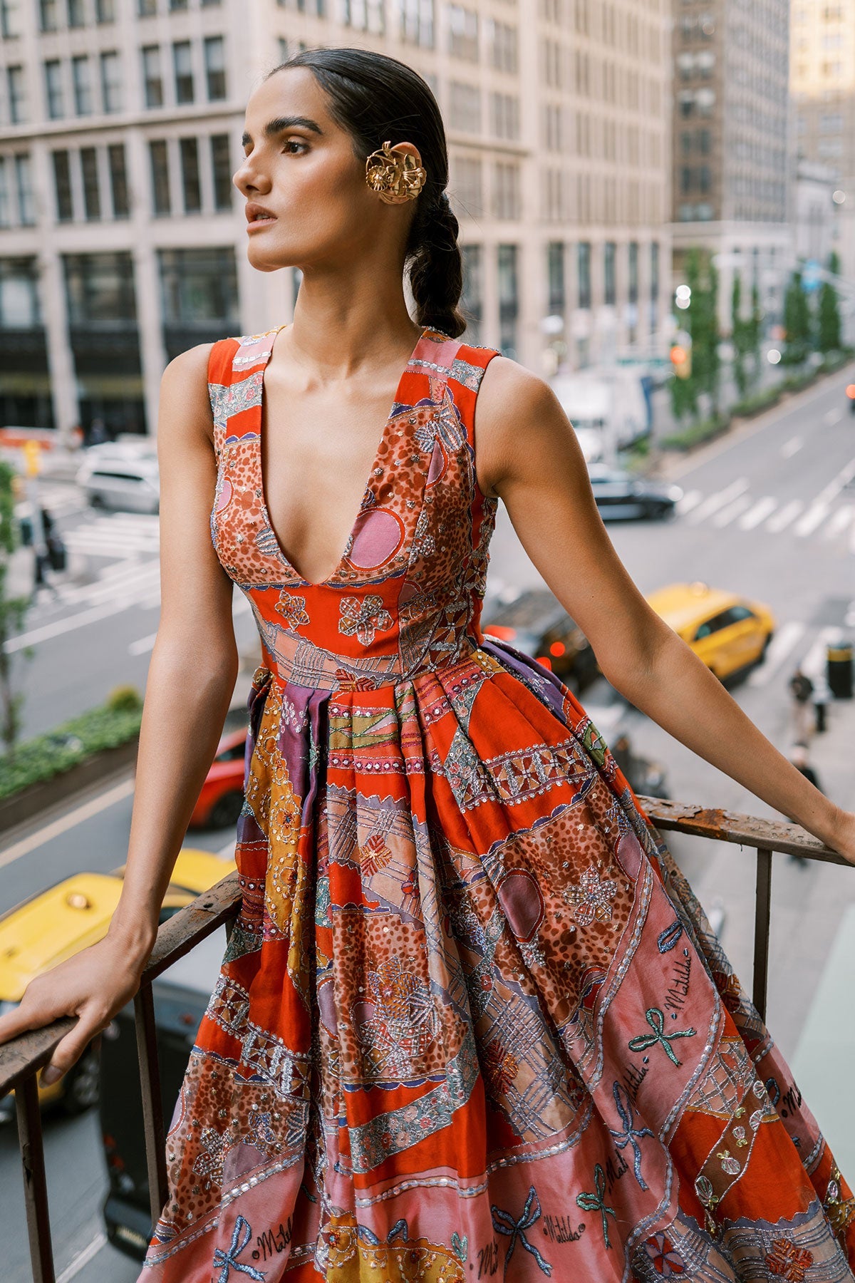 Medisette - Red Organza Gown