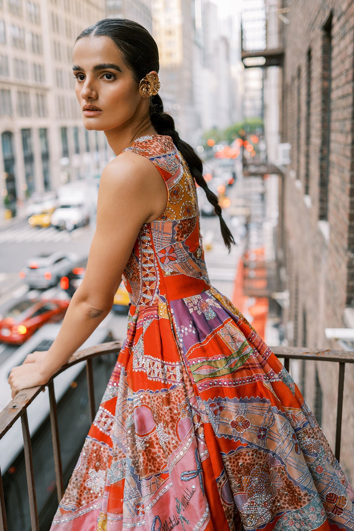 Medisette - Red Organza Gown