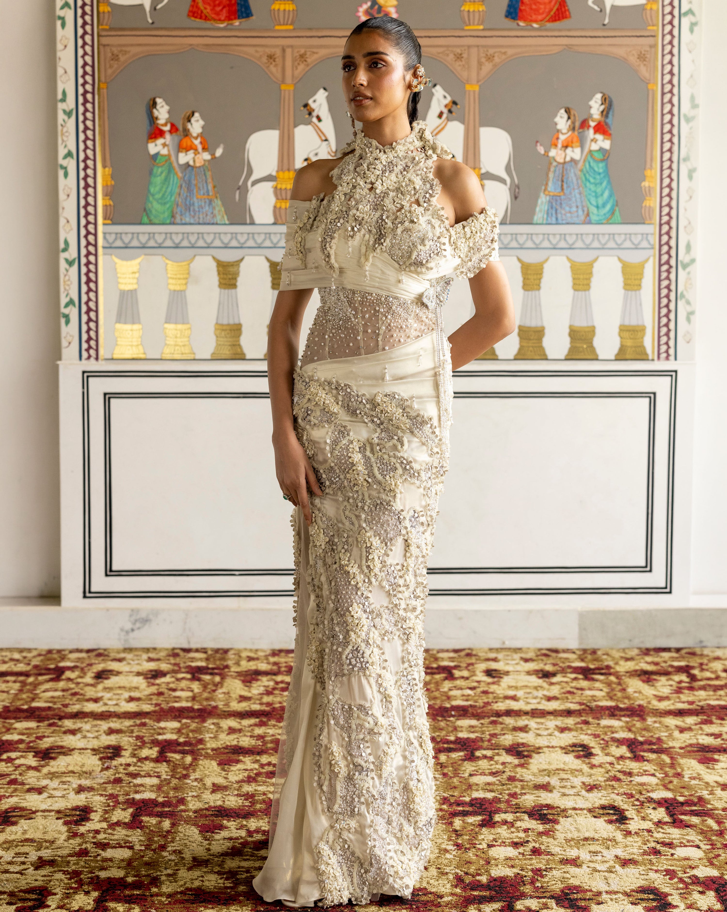 Aizlin Draped Gown