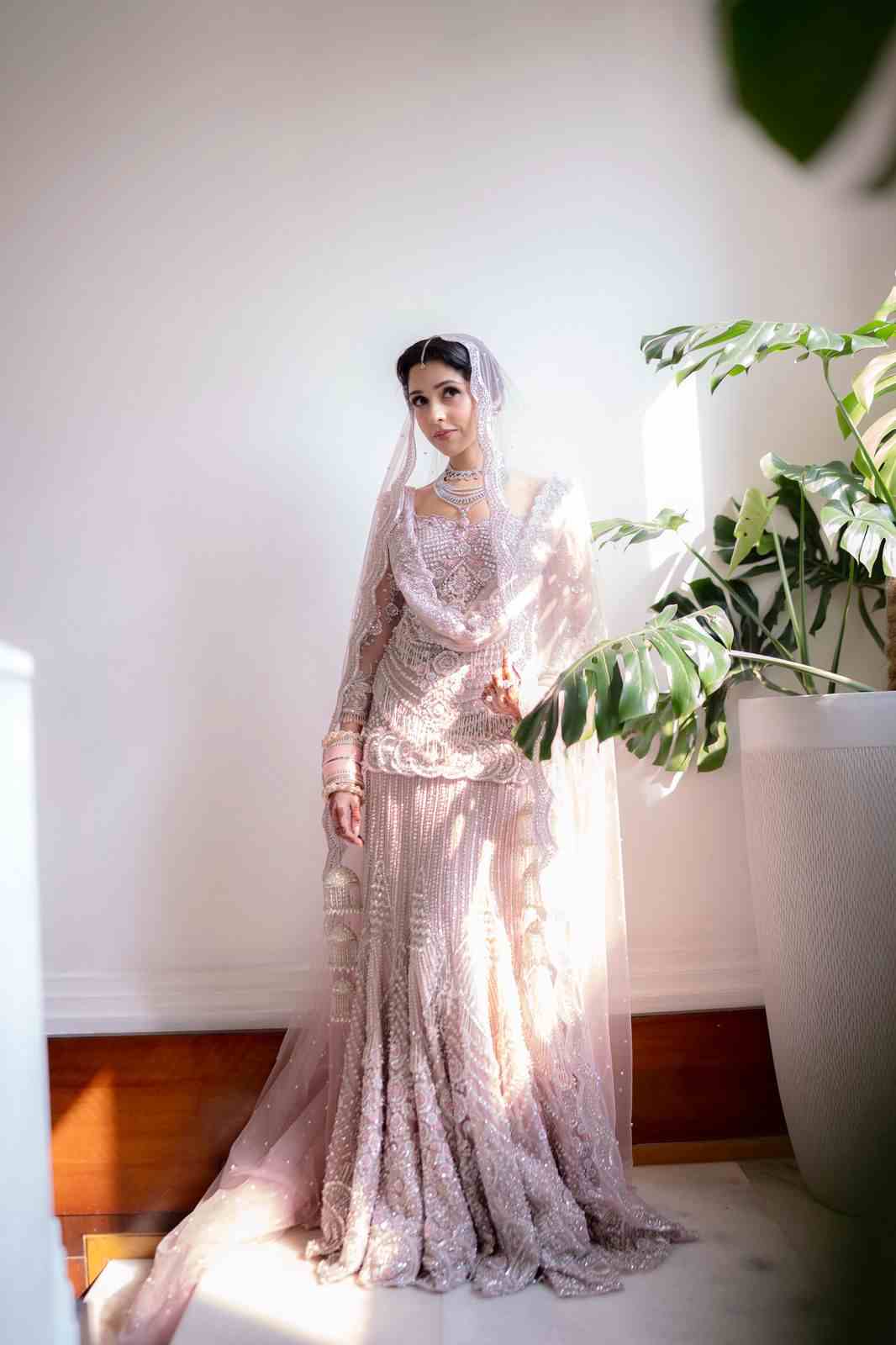 Blush Pink Bridal Lehenga