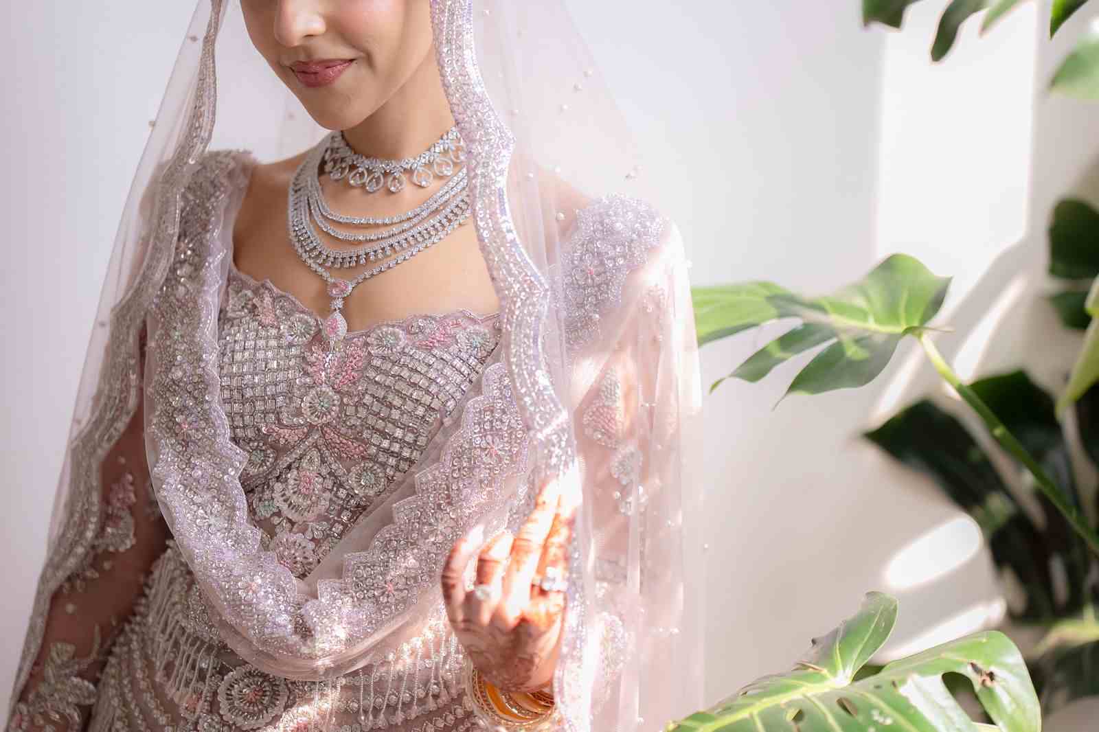 Blush Pink Bridal Lehenga