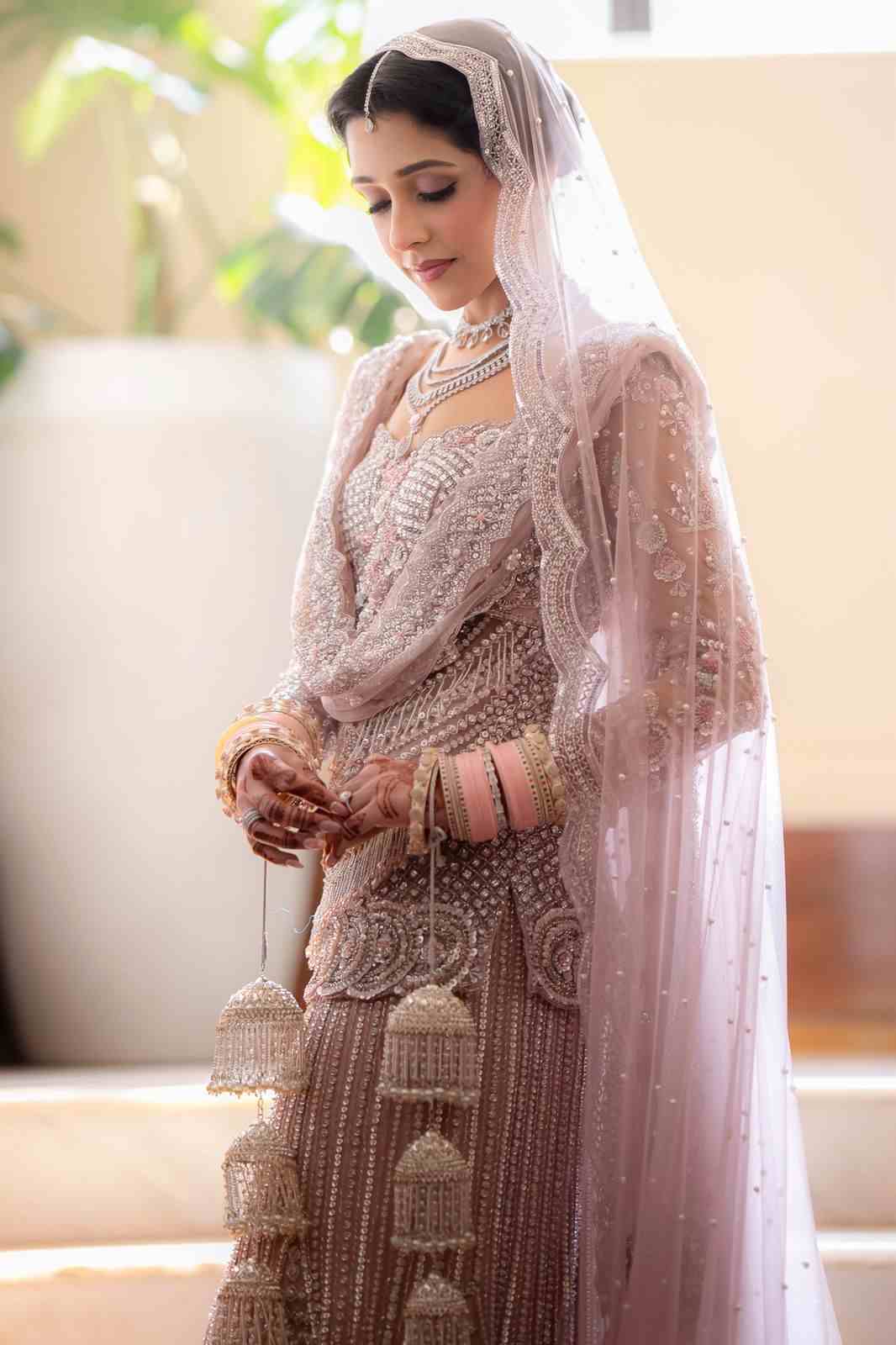 Blush Pink Bridal Lehenga