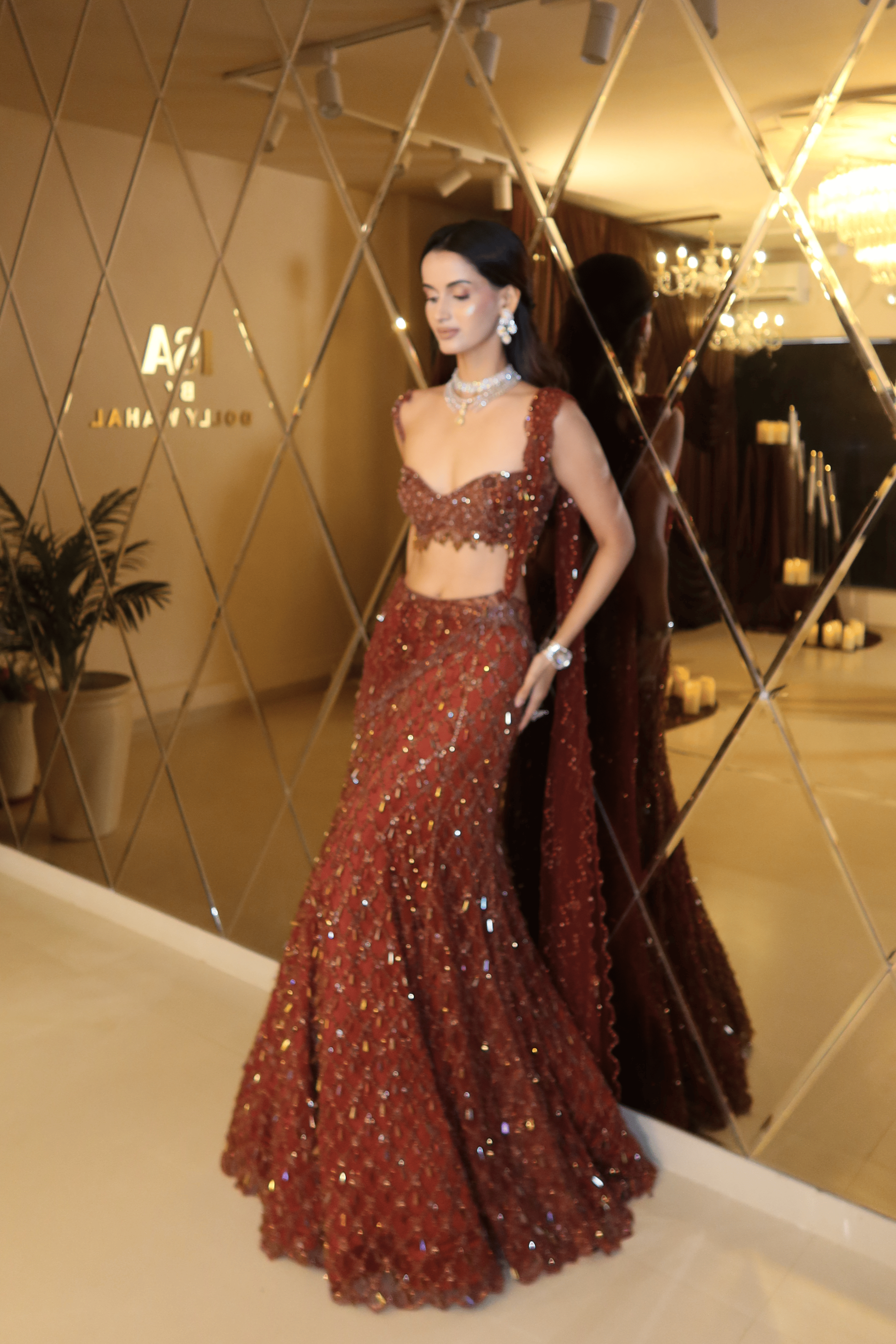 Caramel Brown Saree