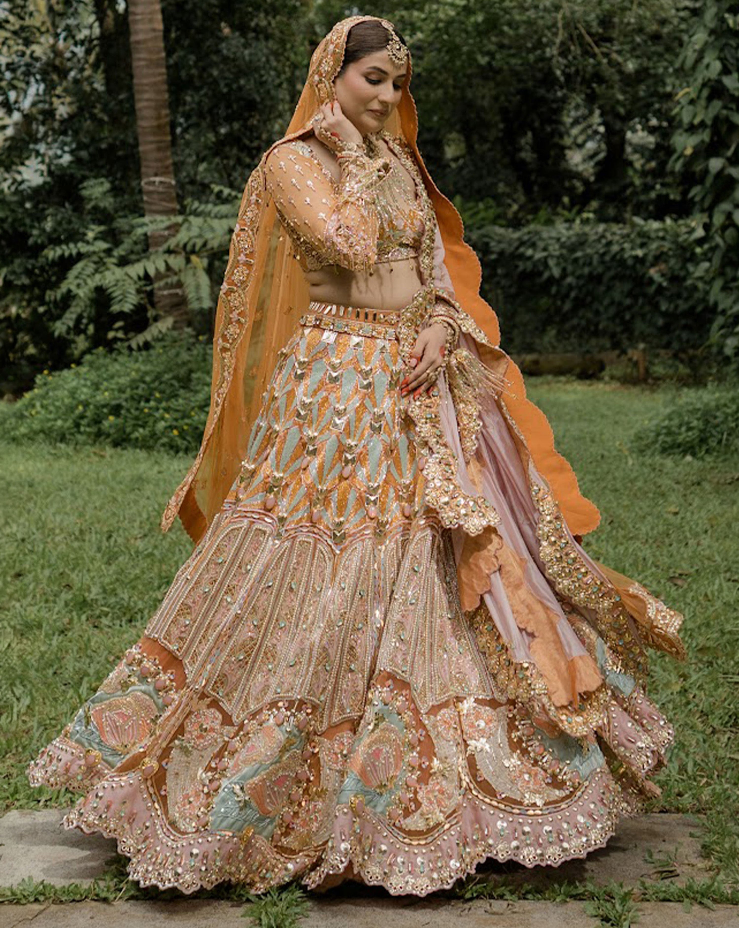 Cinnamon Glow - Full Lehenga Set