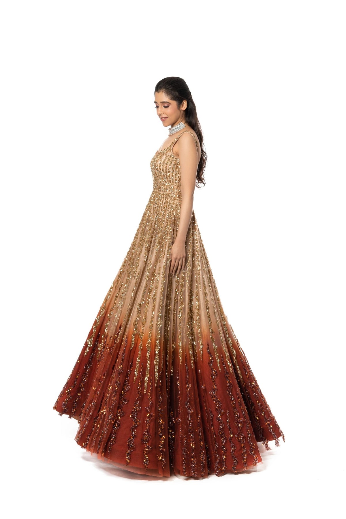 Copper & Gold Gown