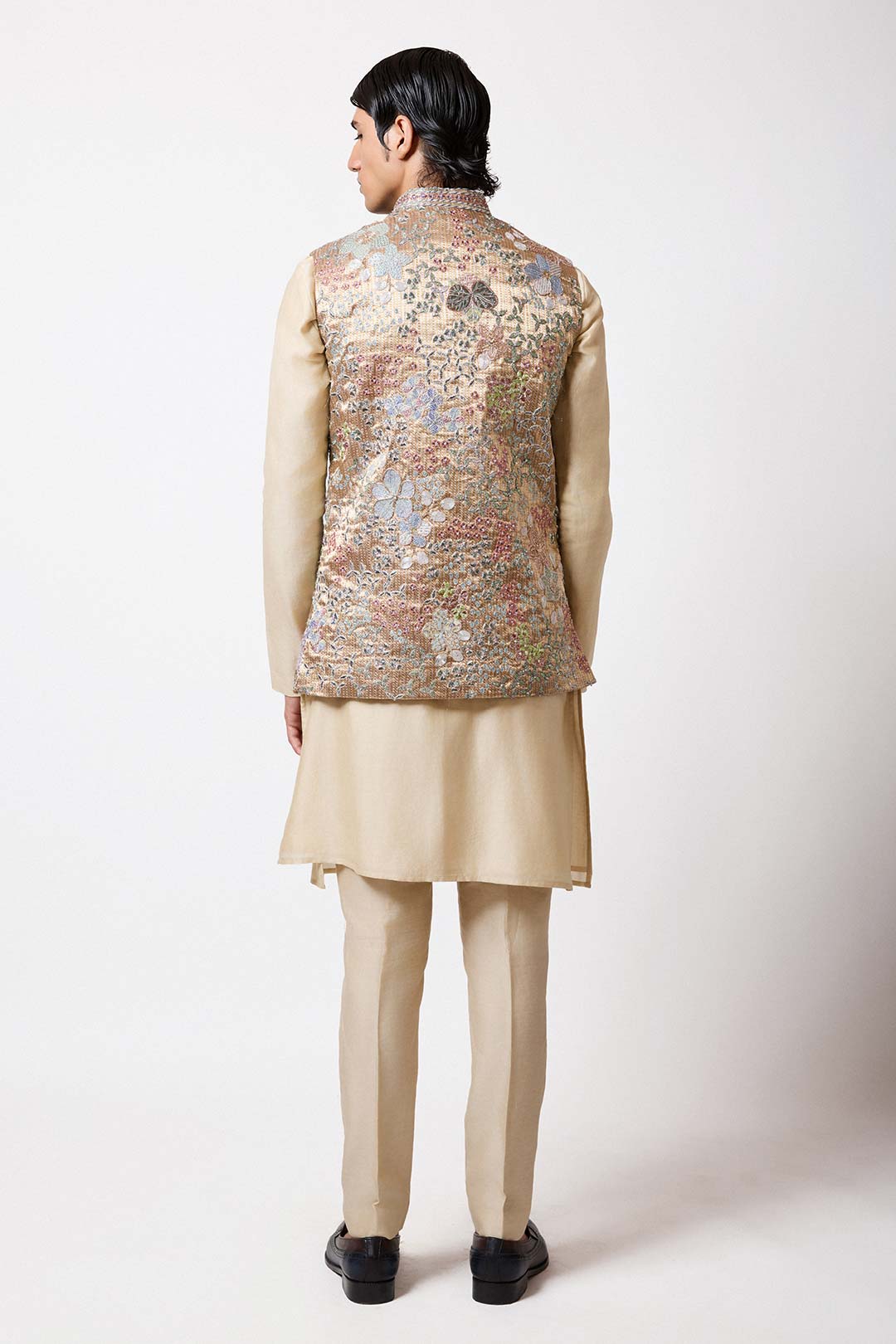 Arden - Desert Gold Banarasi Tissue Brocade Bundi