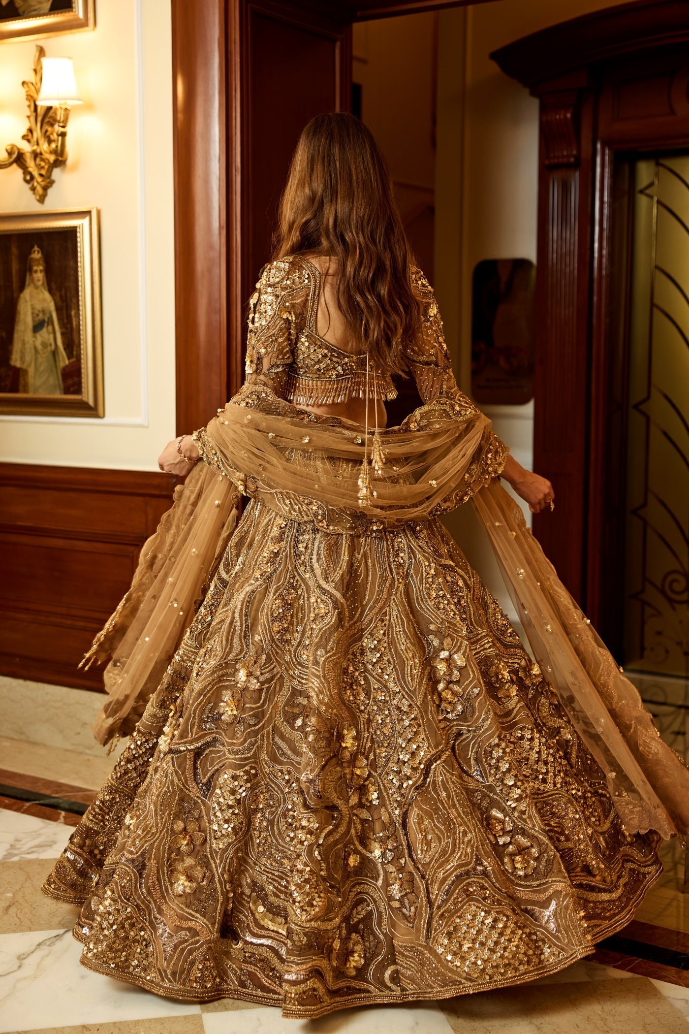 Gold Marigold Lehenga Set
