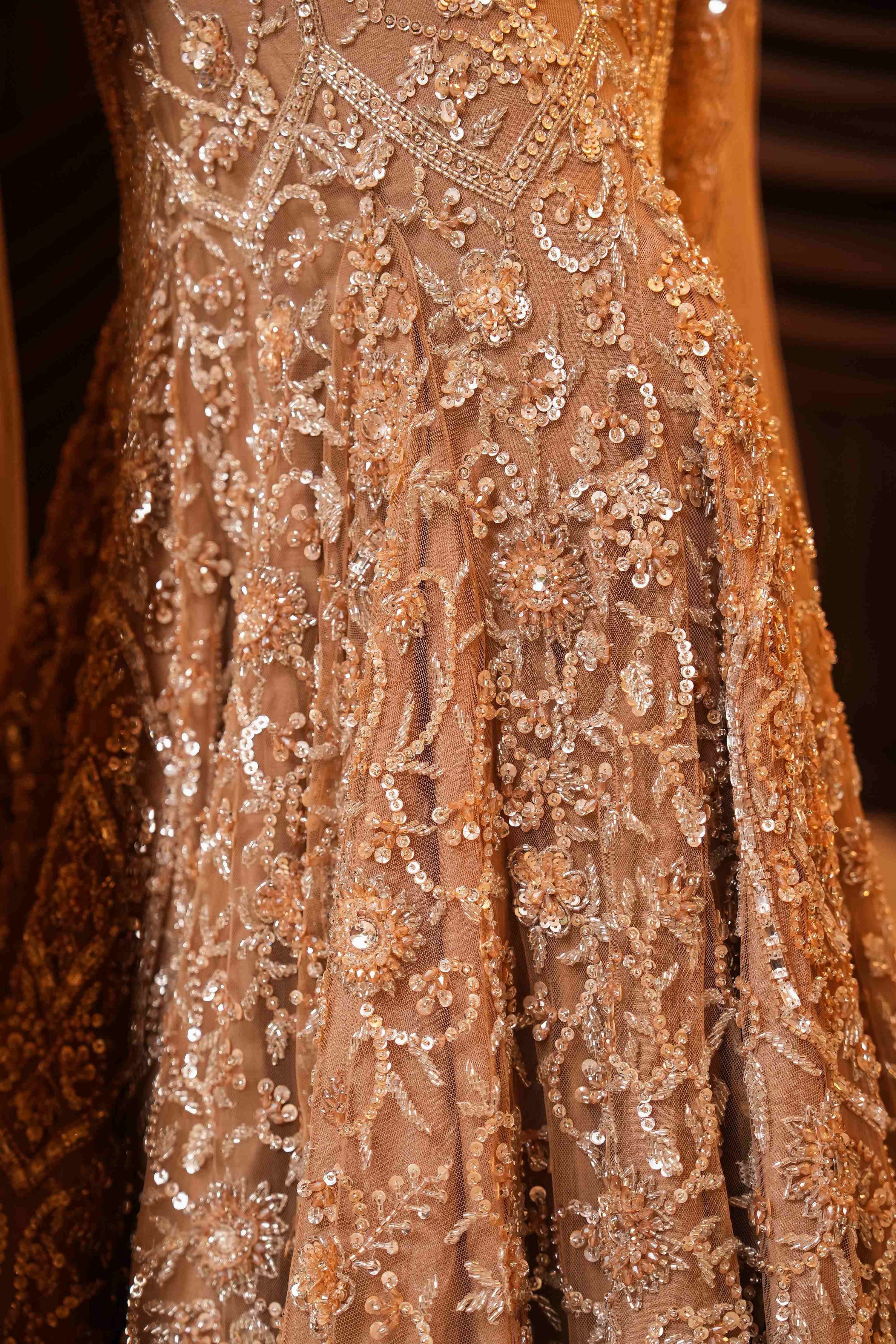 Ira Gold Fishcut Lehenga