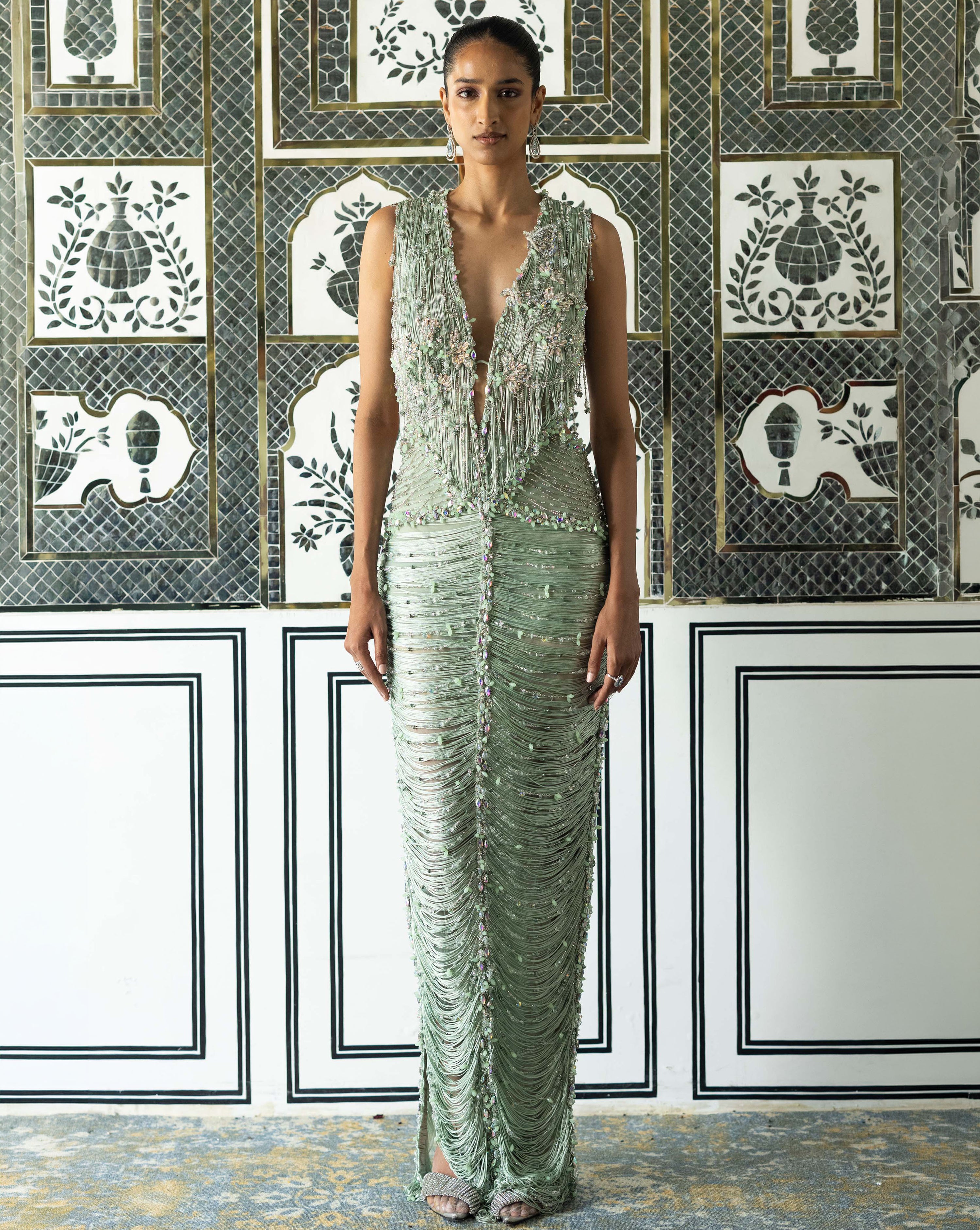 Issa Draped Gown