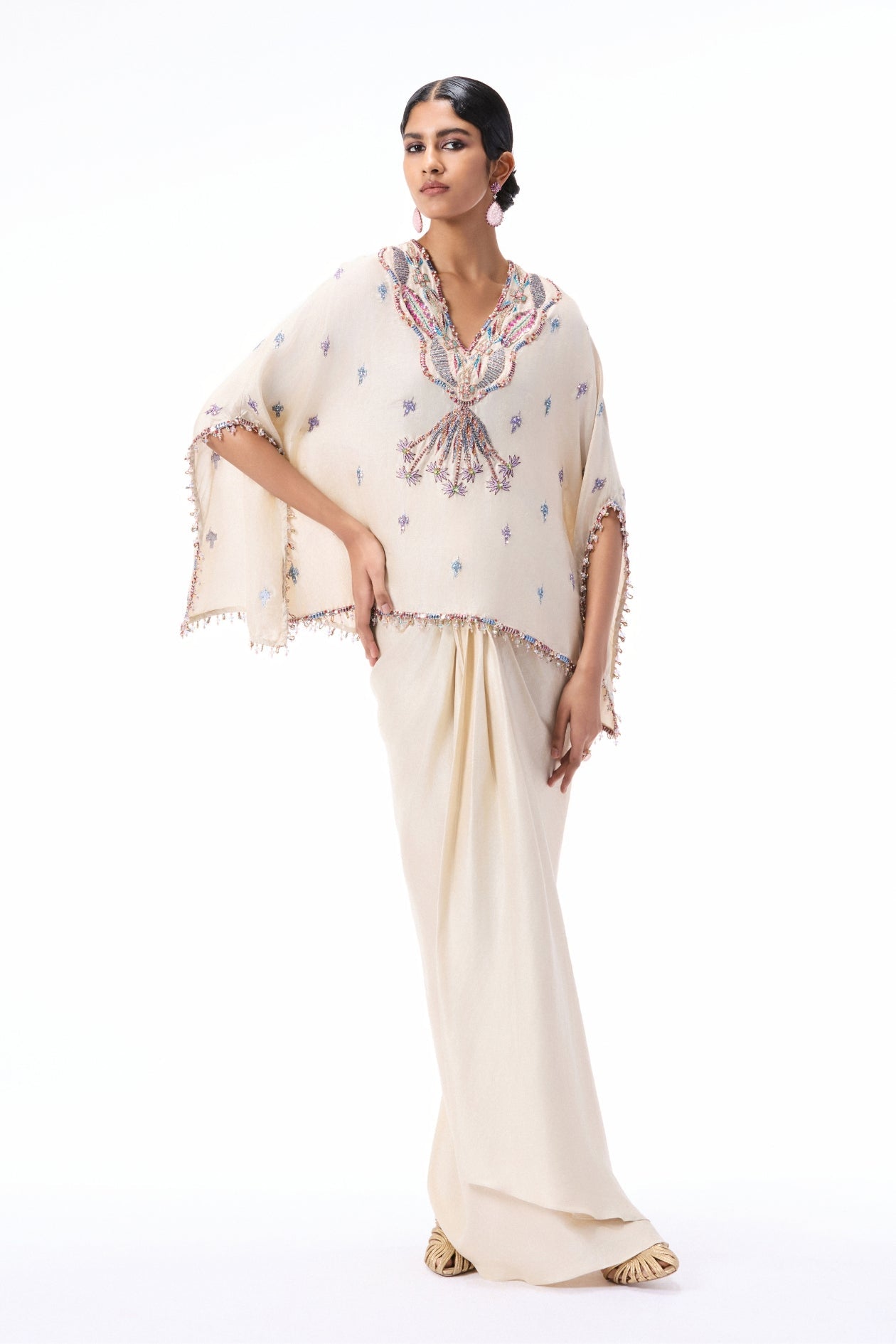 Faelush - Ivory Dupion Silk Set