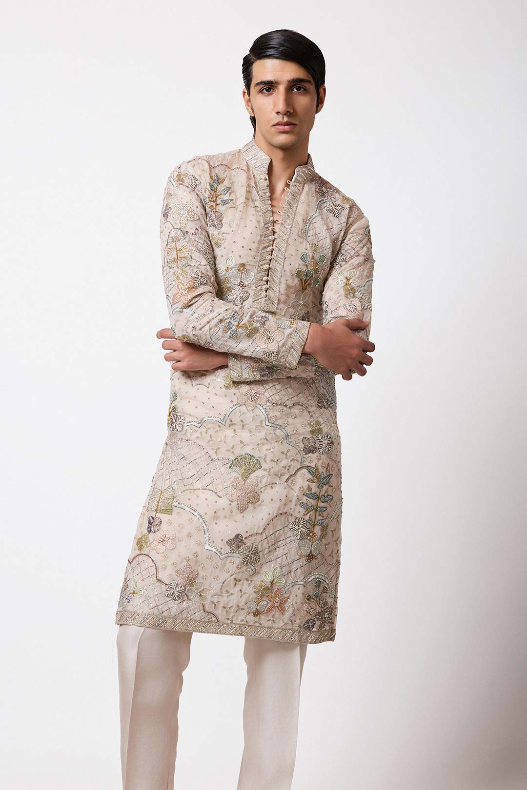 Bailora - Ivory Organza Kurta
