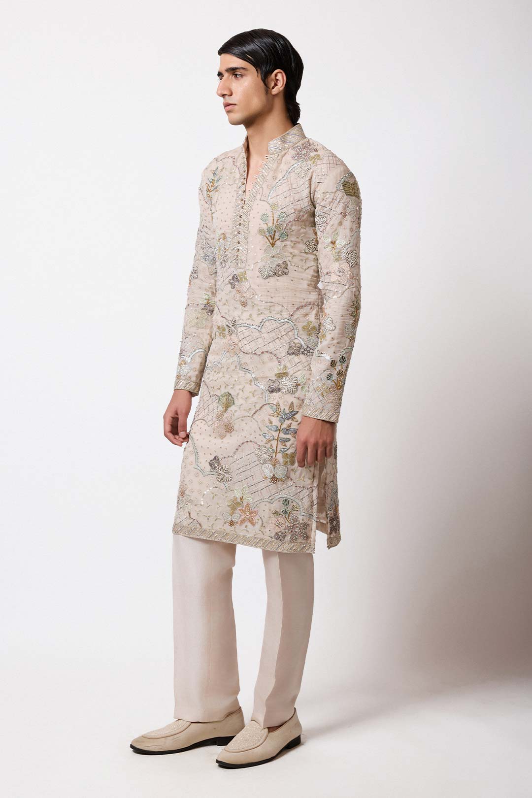Bailora - Ivory Organza Kurta