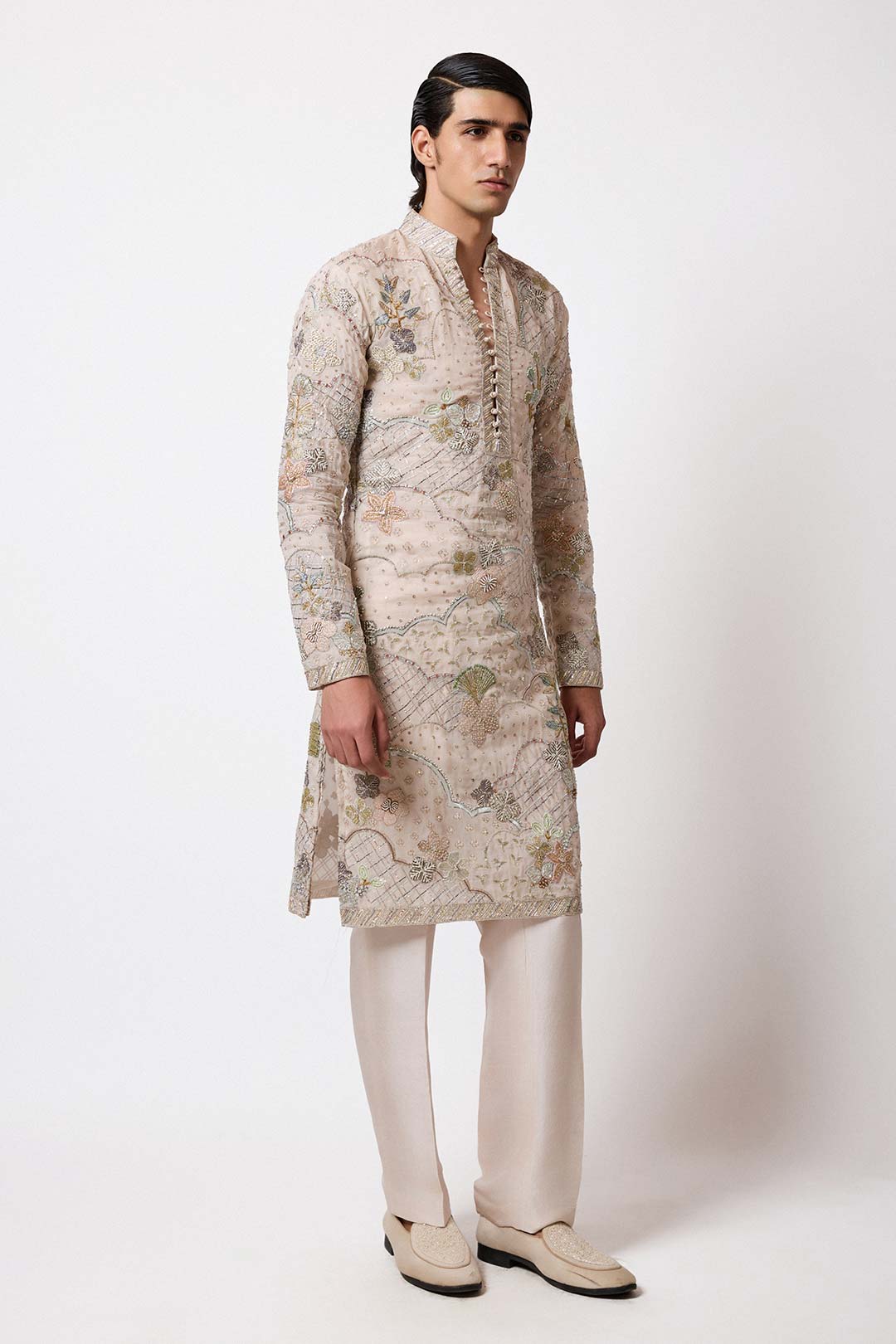 Bailora - Ivory Organza Kurta