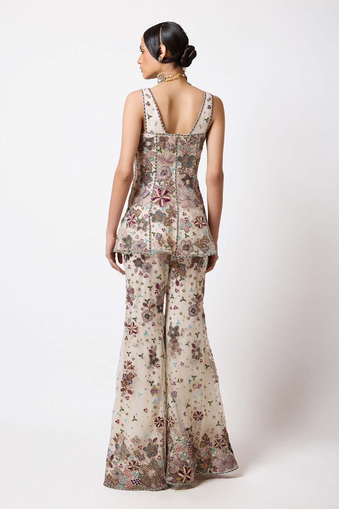 Ecruva - Ivory Tulle Sharara