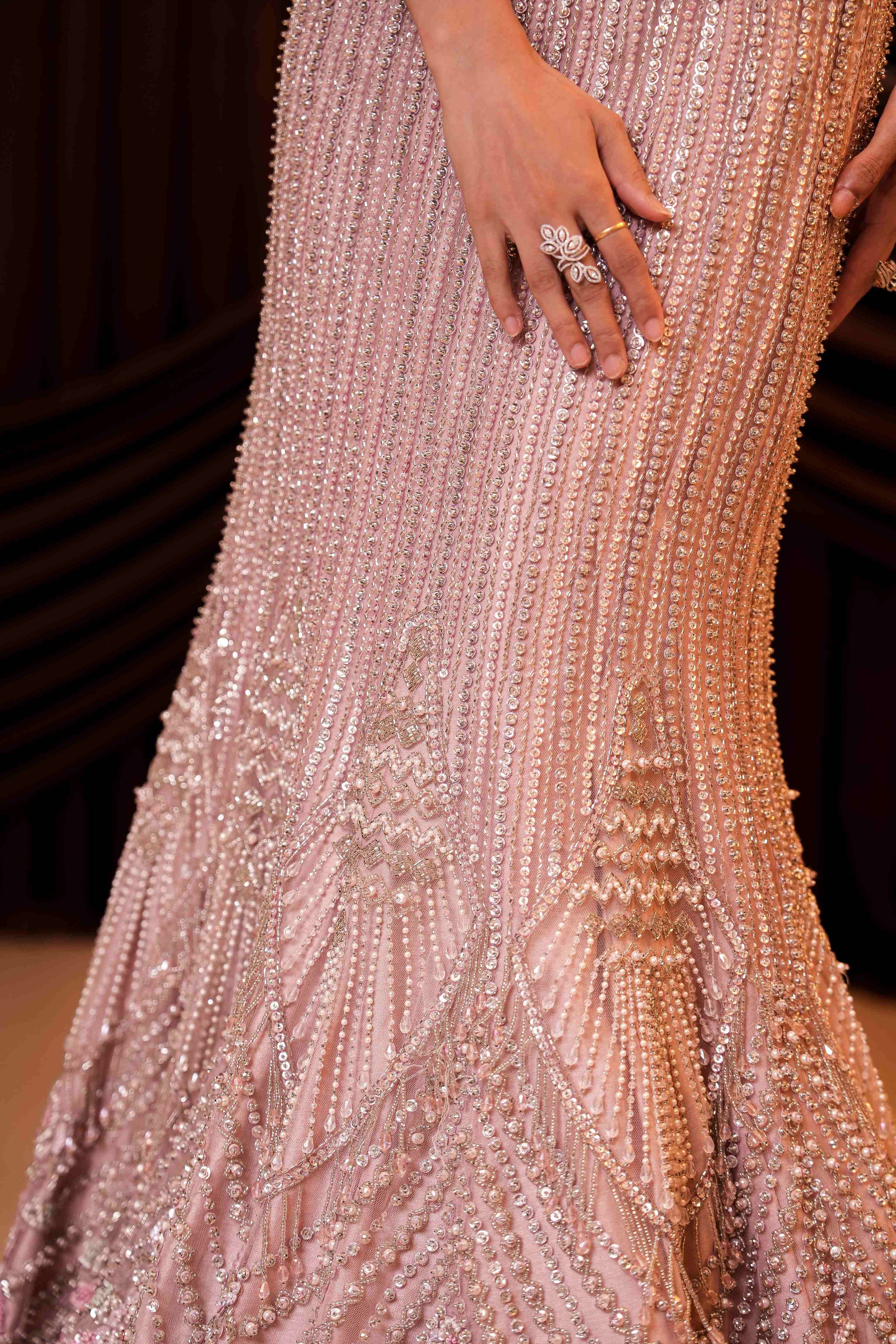 Lilac Corset Lehenga