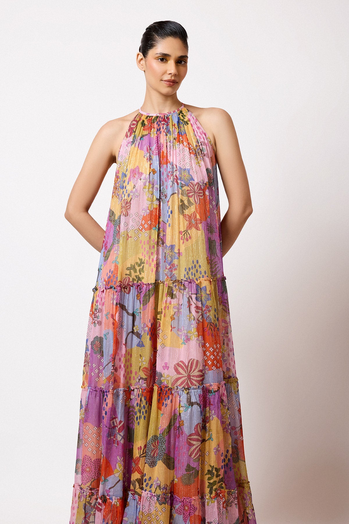 Kaleora - Multicolour Lurex Gown