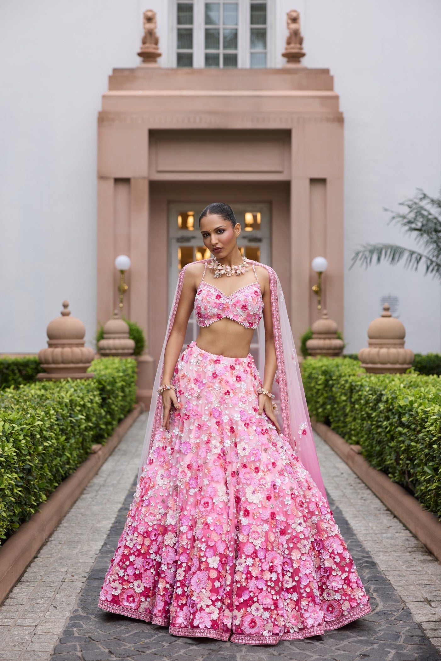 Pink Ombre Rosita Lehenga Set